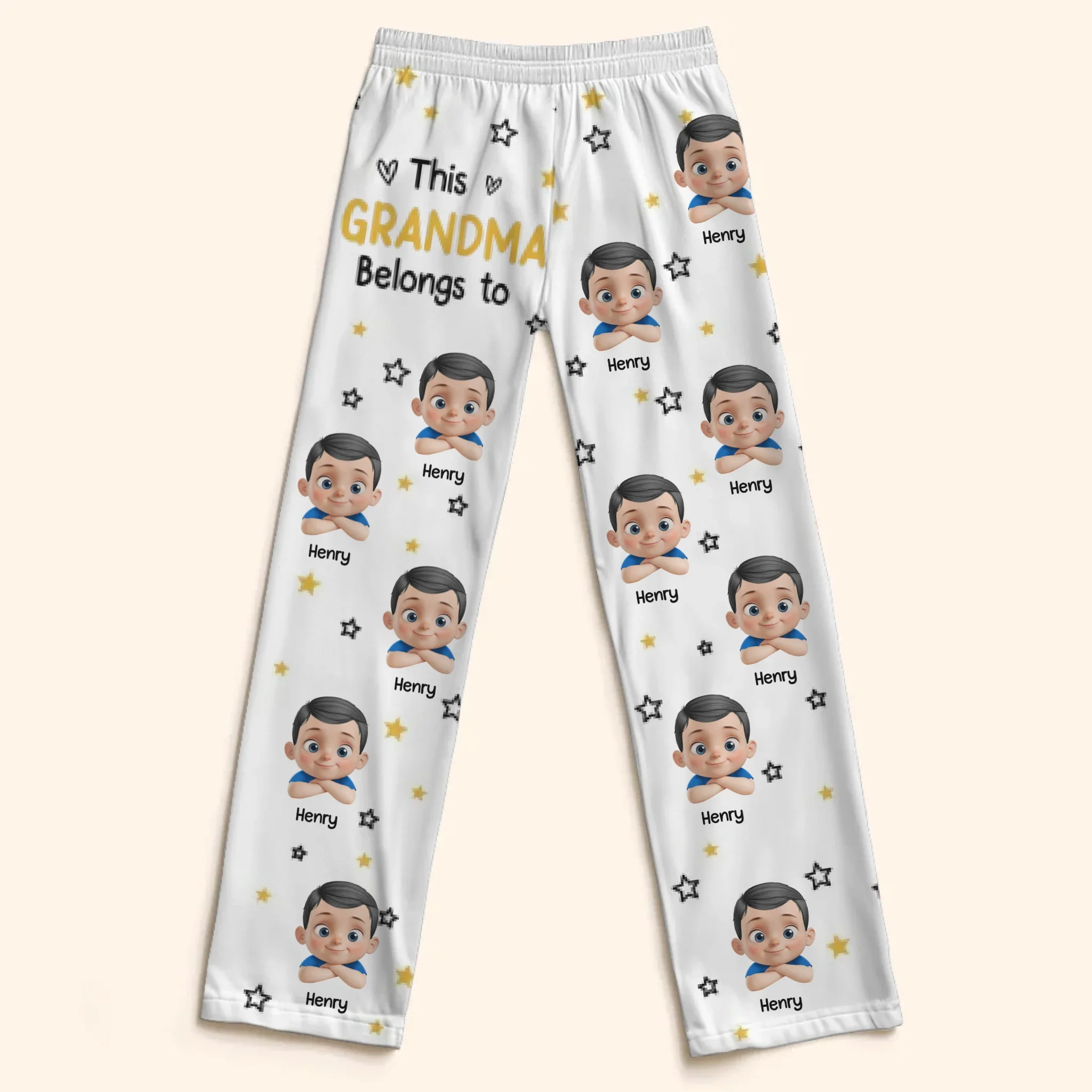 Custom Pajama Pants - Personalized Christmas Birthday Gifts For Grandpa, Grandma - Generations Gather Hearts Alight - Robaser