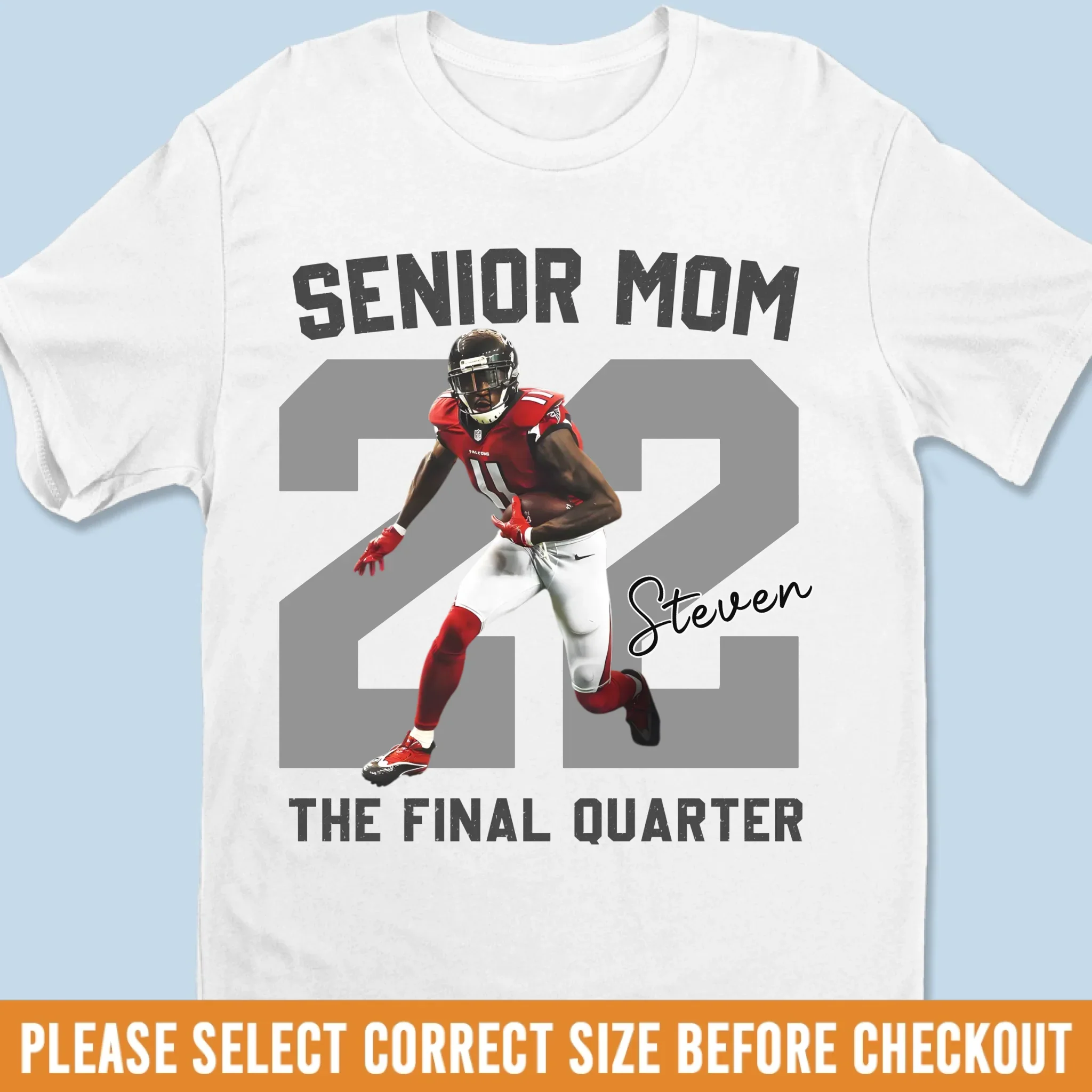 Upload Photo Football Cheer GameDay T-shirt, Hoodie - Personalized Birthday Football Gifts For Mom, American Football Players, Football Lovers, NFL Fans, - American Football Senior GameDay copy - Robaser