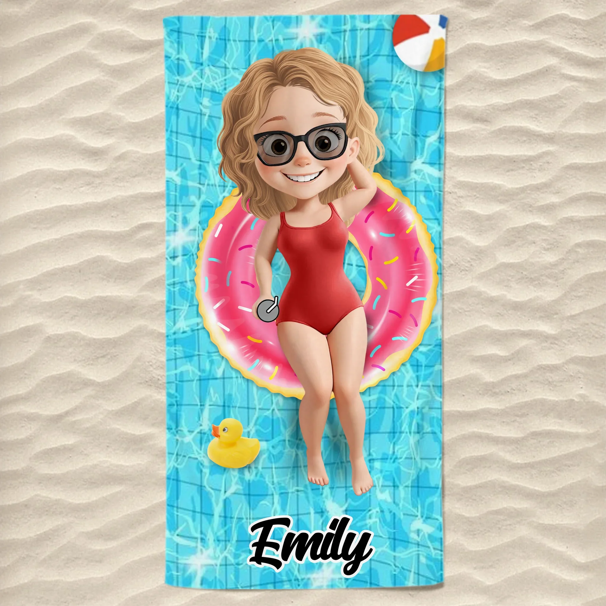 Paradise Found - Bestie Personalized Custom Beach Towel - Summer Vacation Gift, Birthday Pool Party Gift For Best Friends, BFF, Sisters - Robaser