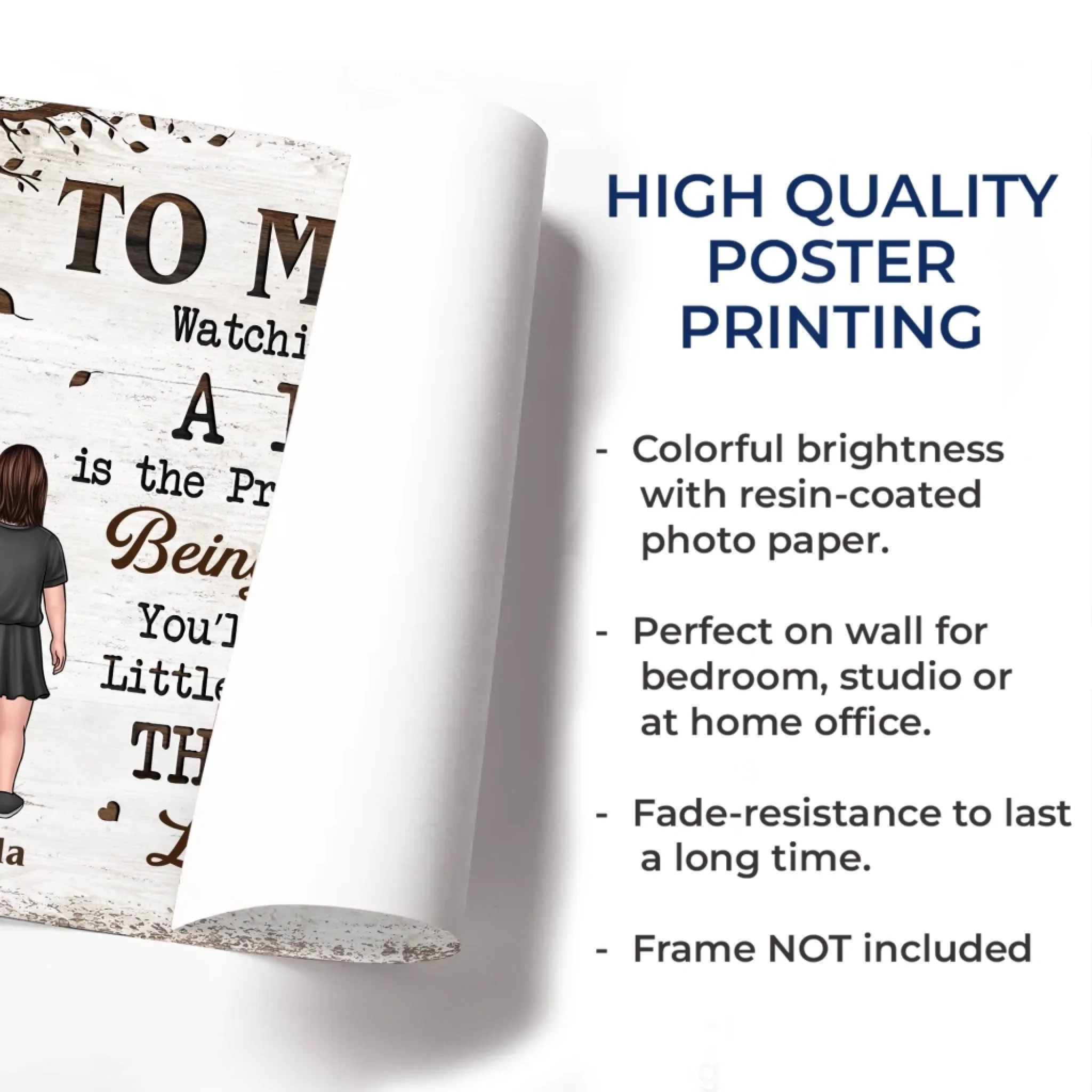 Now You Are Their Hero - Family Personalized Custom Horizontal Poster - Father's Day, Gift For Son - Robaser