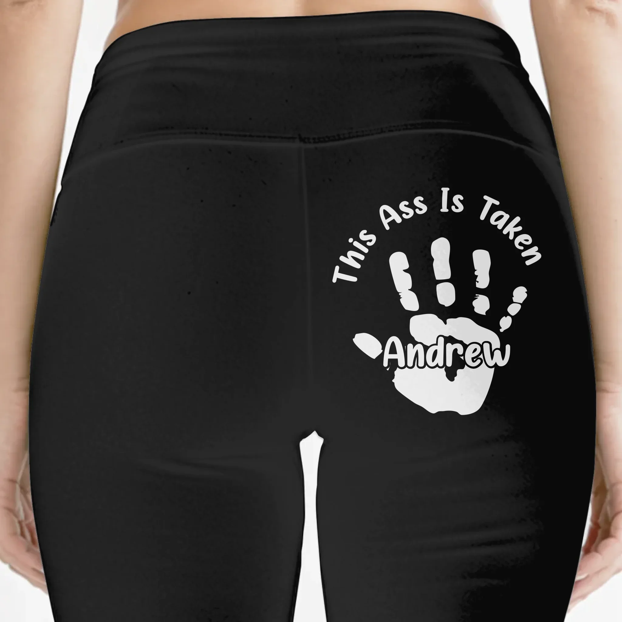 Reserved For One Lucky Hand - Couple Personalized Custom Biker Leggings - Gifts For Wife, Anniversary - Robaser