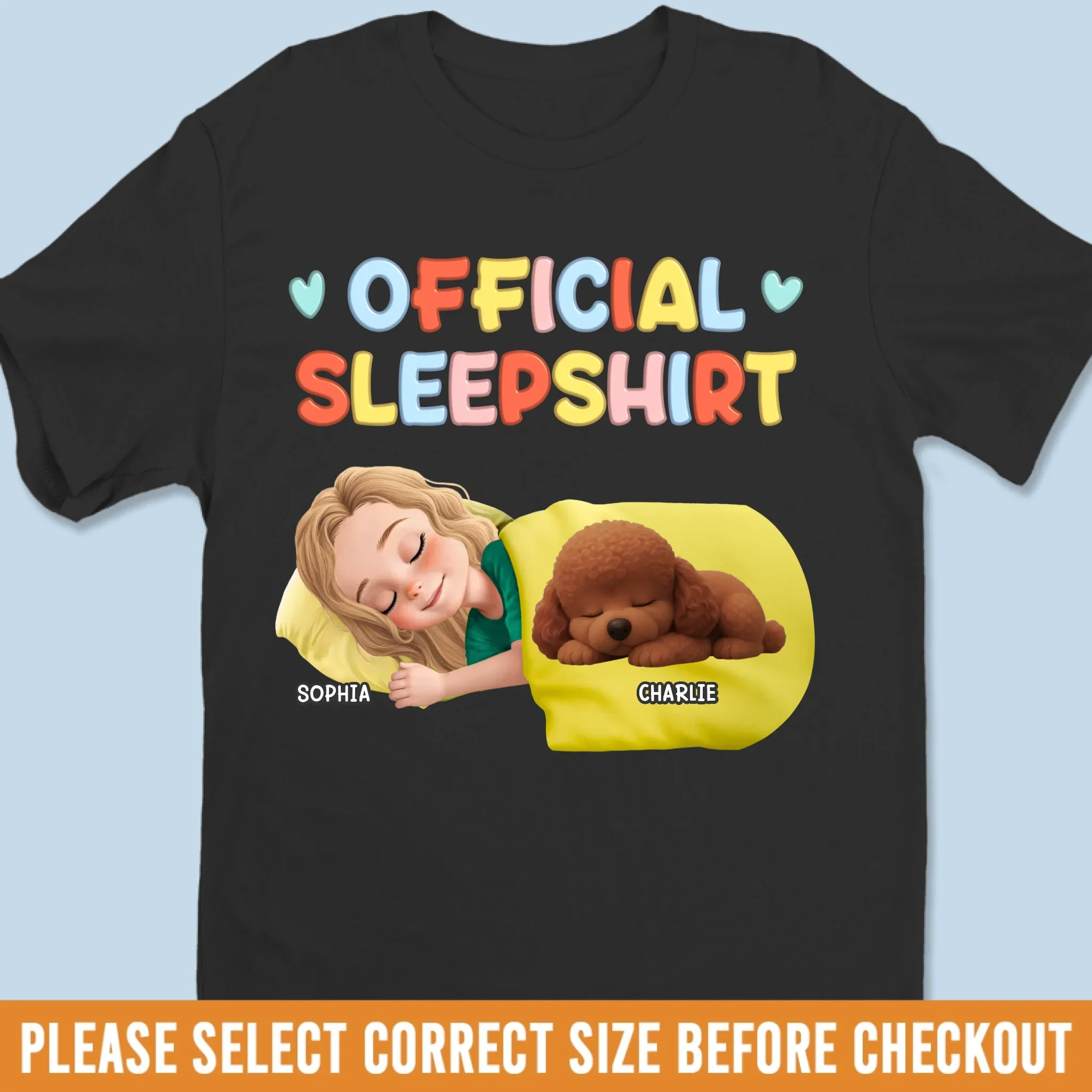 Custom Unisex T-shirt, Premium T-shirt, Hoodie - Personalized Birthday Gifts For Dog Lovers, Dog Dad And Mom - Sleeping Beauties In Progress - Robaser