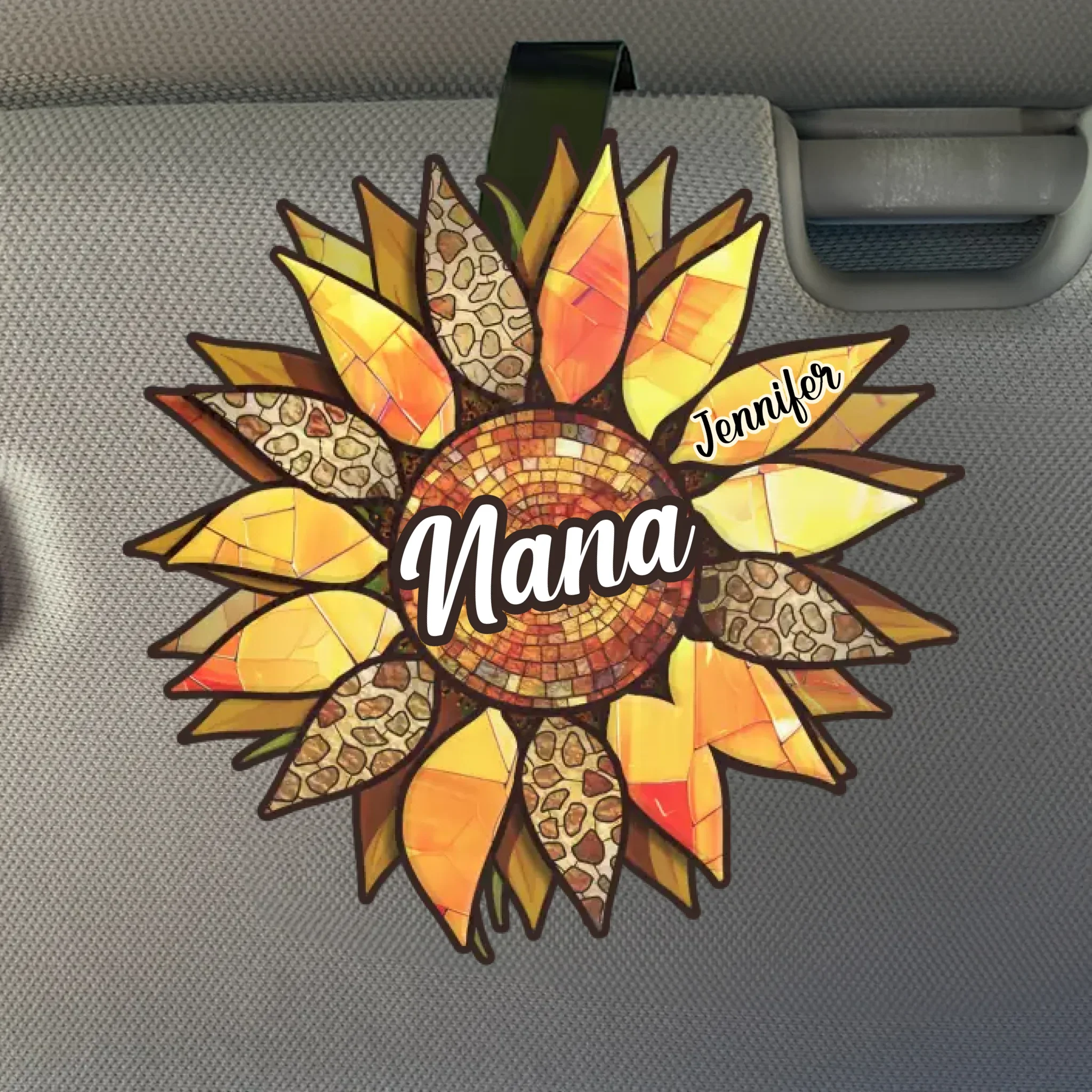 Grandparenting Is Love Without Limits - Family Personalized Custom Car Visor Clip - Gift For Mom, Grandma - Robaser