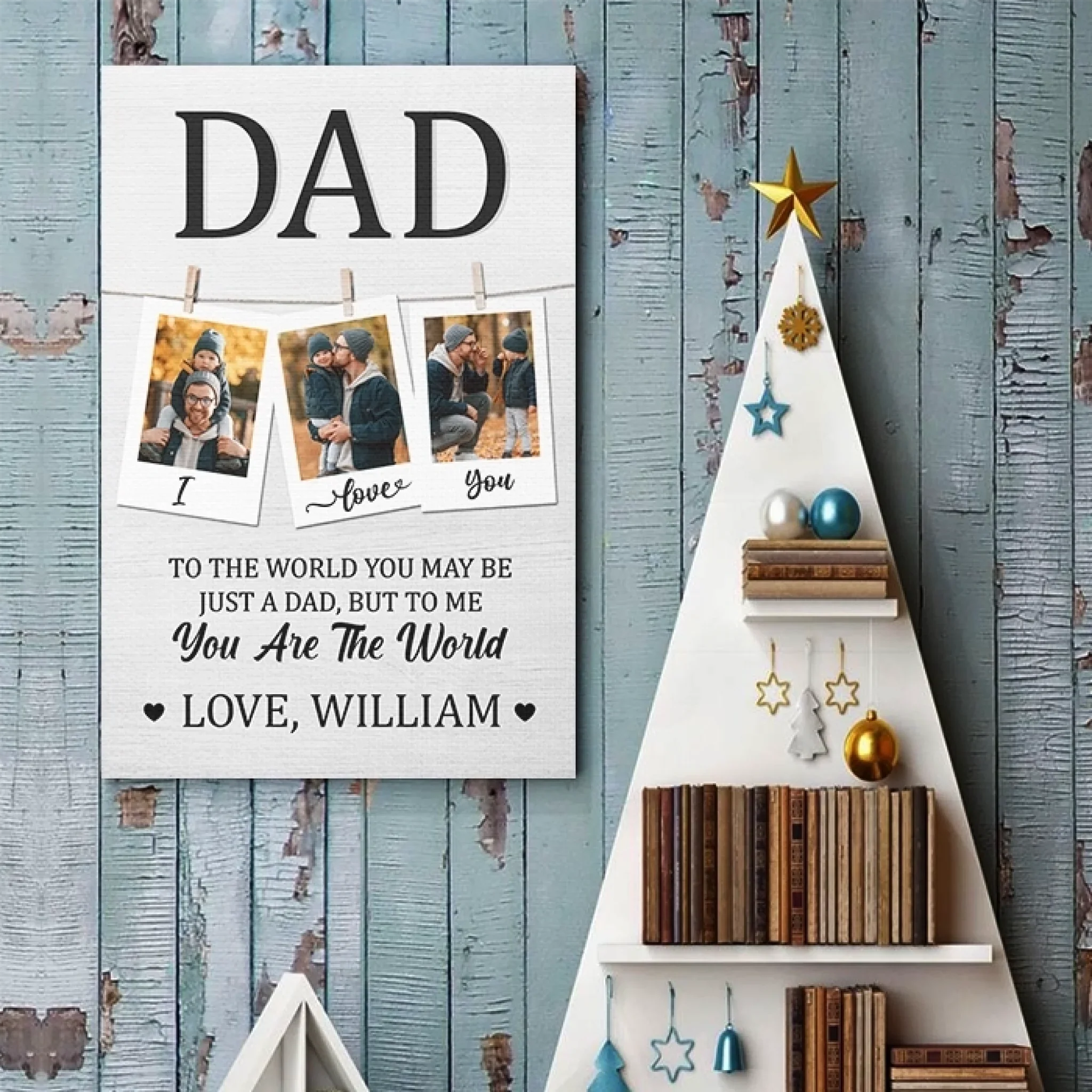 Custom Photo More Than Just A Dad - Family Personalized Custom Vertical Poster - Father's Day, Gift For Dad, Grandpa - Robaser