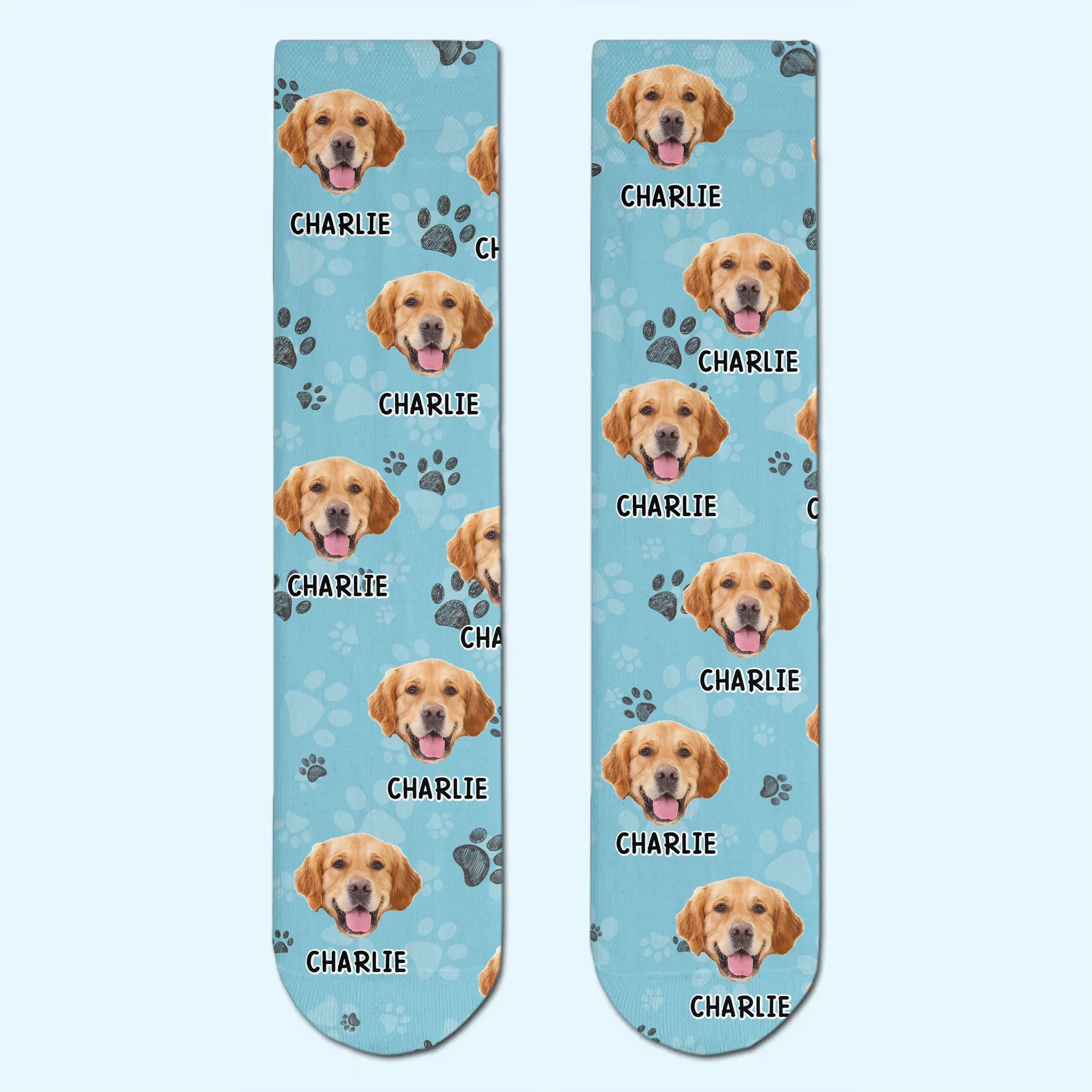 Custom Photo Middle Tube Socks - Personalized  Birthday Gifts For Dog Cat Lovers, Dog Dad And Mom, Cat Owners - Professional Poop Picker - Robaser