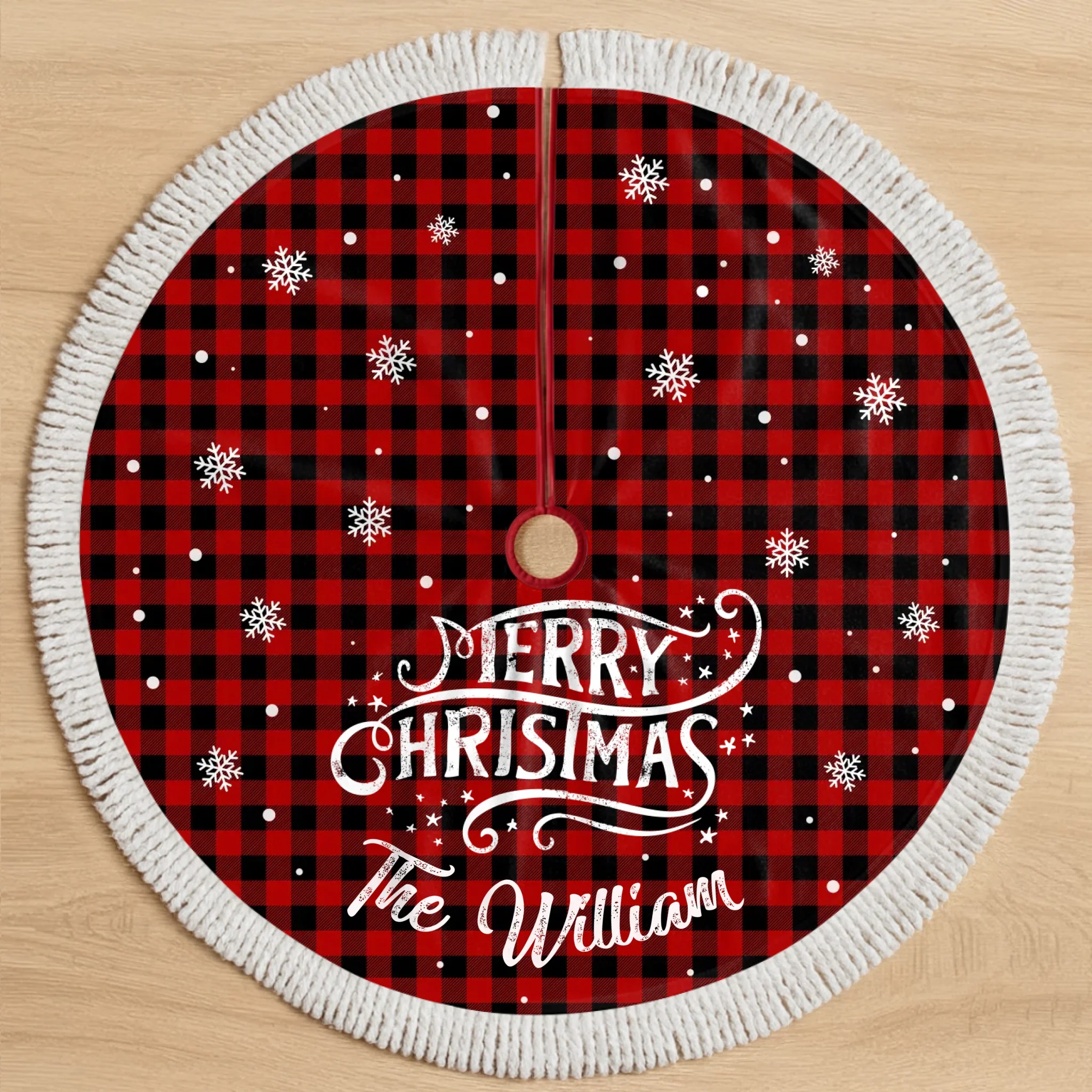 Custom Tree Skirt - Personalized Christmas Birthday Gifts For Mom, Dad, Brother, Sister, Kids - Home Grown With Love - Robaser