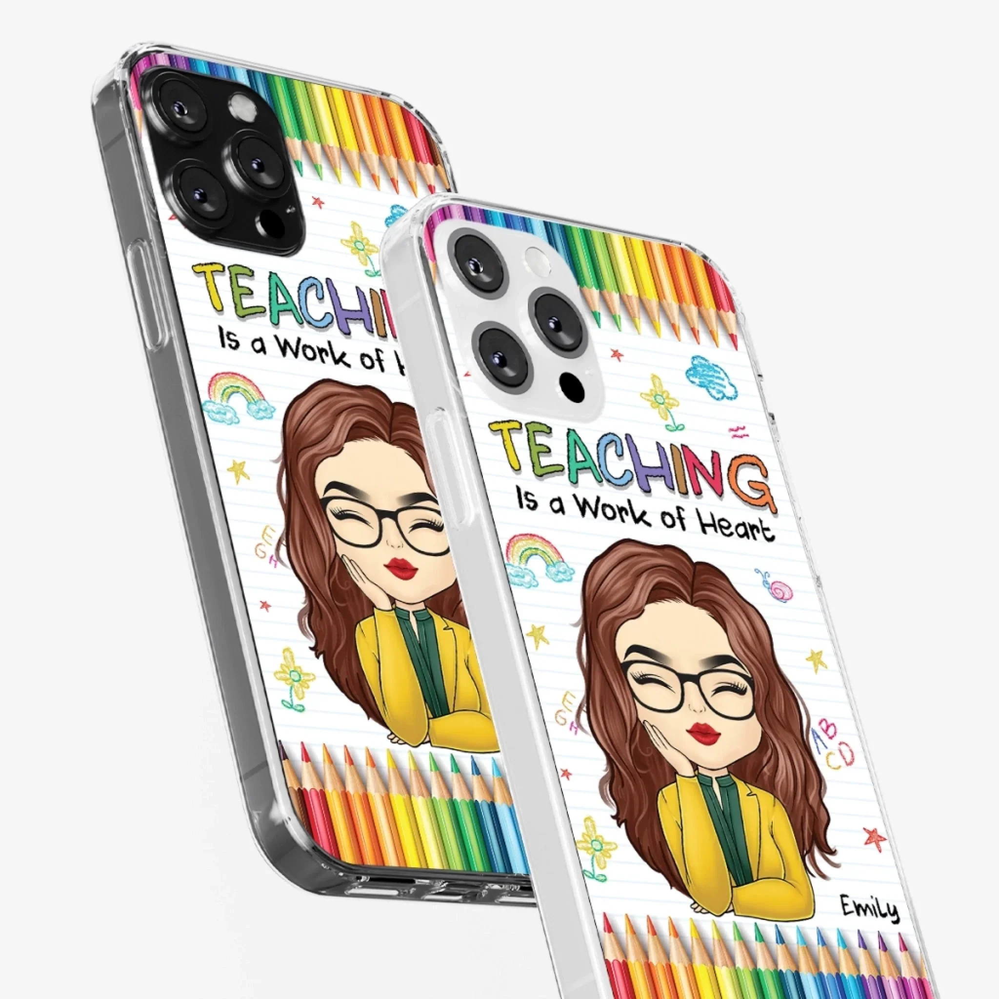 Custom Clear Phone Case - Personalized Birthday Gifts For Teachers - Teachers Grow Dreams - Robaser