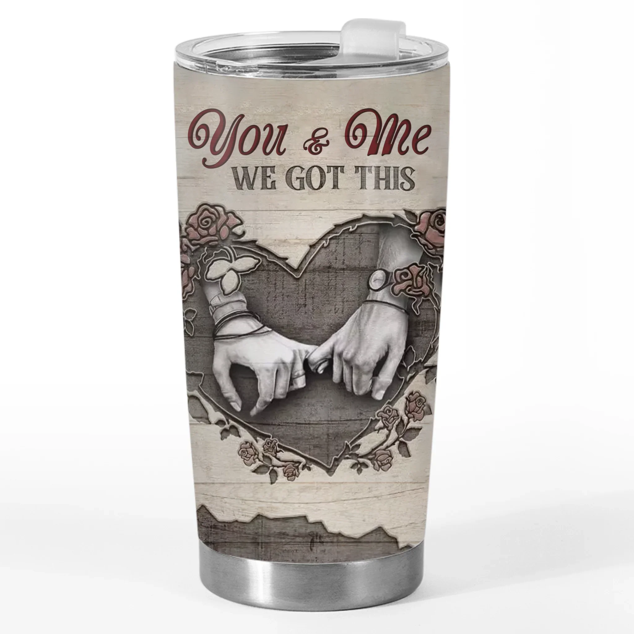 Tumbler - Anniversary Wedding Gifts For Husband And Wife, Him And Her - You And Me We Got This - Robaser