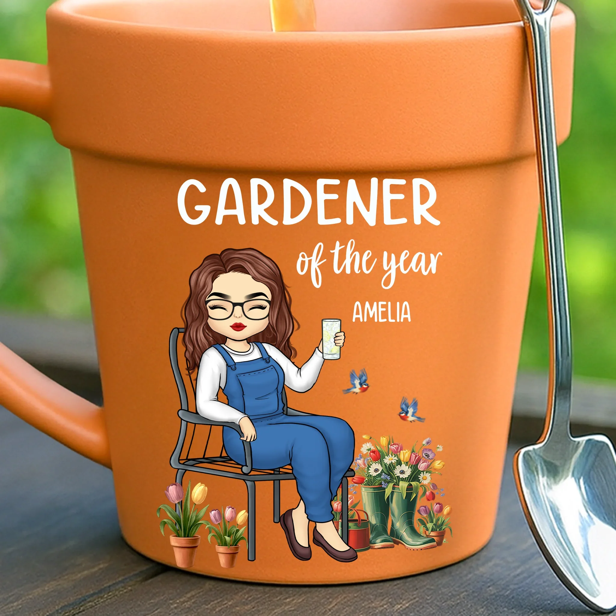 Custom Plant Pot Ceramic Mug - Personalized Garden Gifts For Gardeners - Soul Restoration In Every Garden -  Flower Pot Mug - Robaser