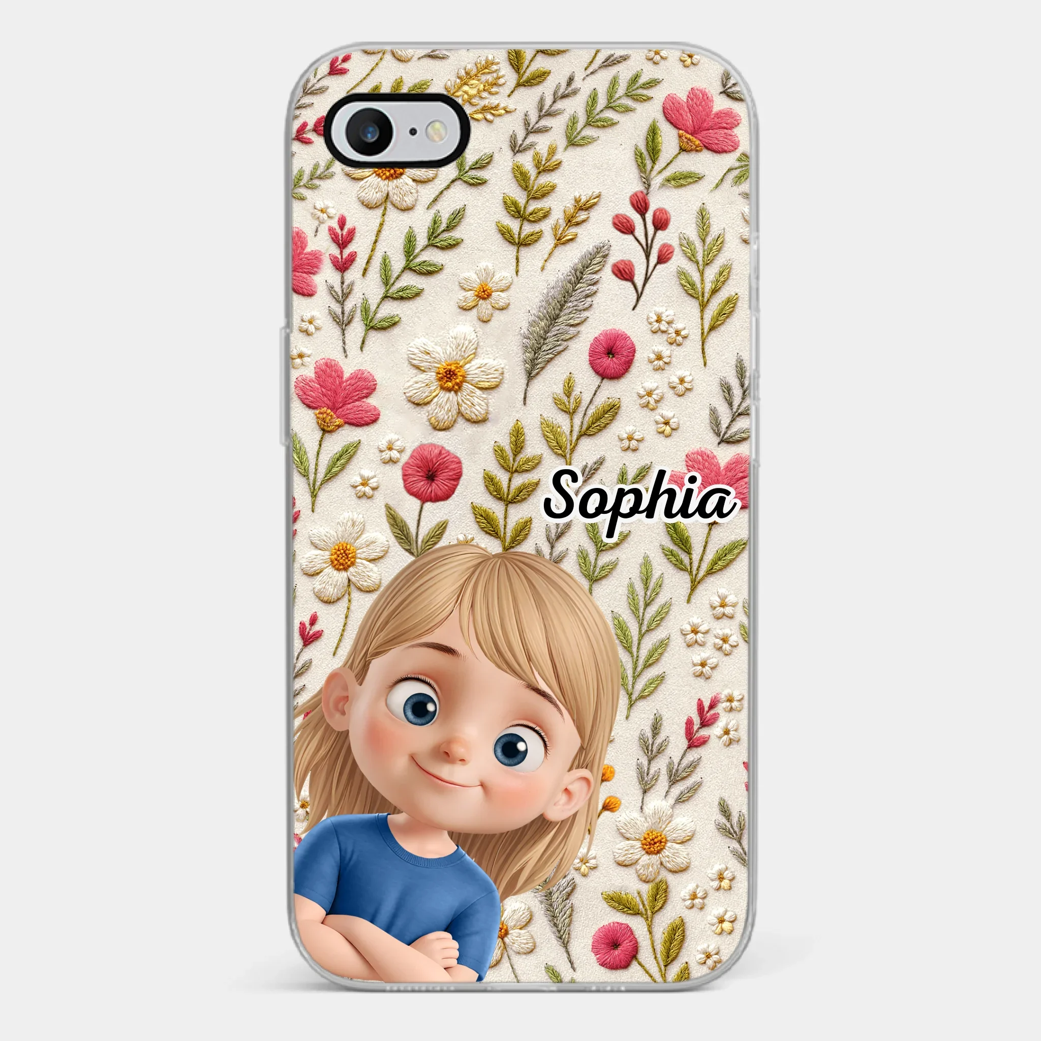 Custom Clear Phone Case - Personalized Birthday Gifts For Mom, Grandma - My Little Joys - Robaser