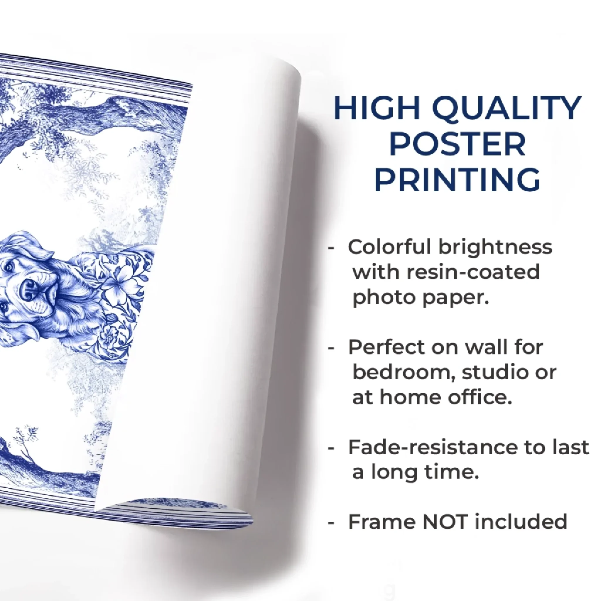 Custom Vertical Poster - Personalized Birthday Gifts For Dog Lovers, Dog Dad And Mom - Crazy Dog Lady - Robaser