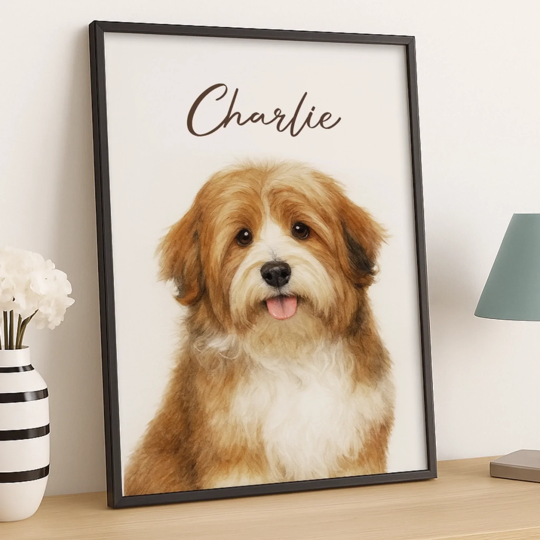 Custom Photo Vertical Poster - Personalized Birthday  Gifts For Dog Cat Lovers, Dog Dad And Mom, Cat Owners - Pawtrait Perfection - Robaser