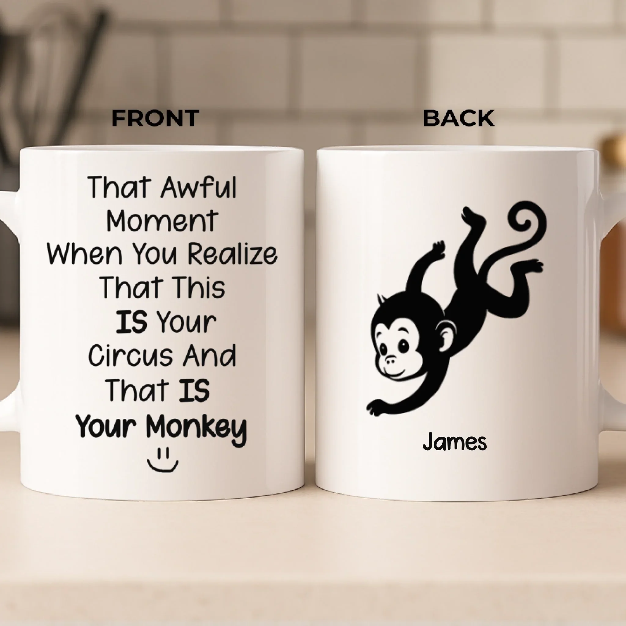 Custom Mug - Personalized Birthday Gifts For Mom, Dad, Brother, Sister, Kids - Together Is Our True Place - Robaser