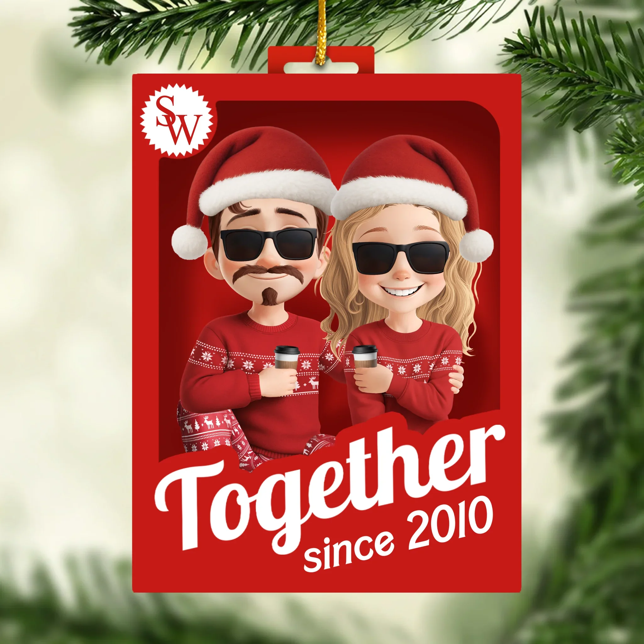 Custom Acrylic Ornament - Personalized Anniversary Christmas Wedding Gifts For Husband And Wife, Him And Her - Christmas Is Better With You - Robaser