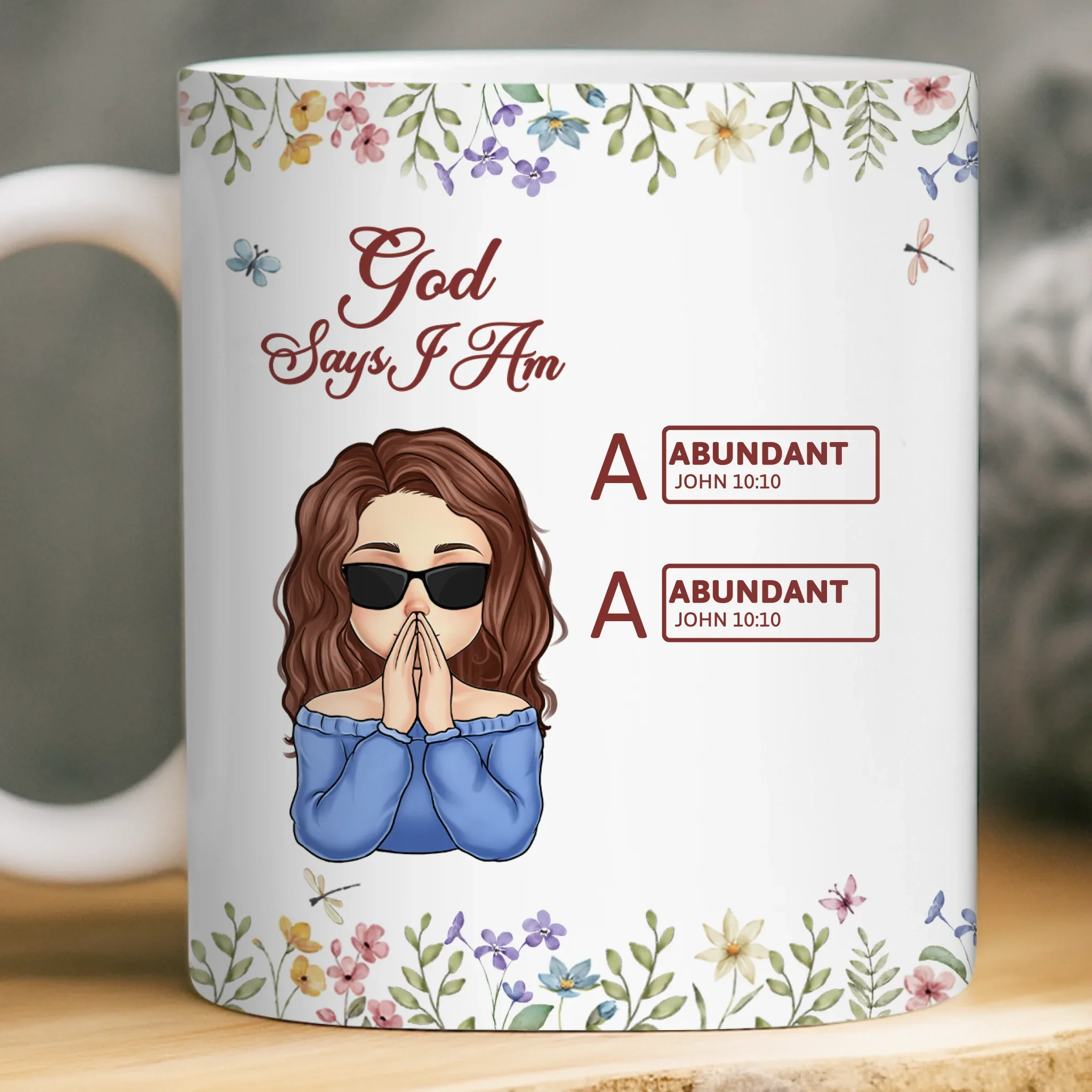 Custom Mug - Personalized Birthday Gifts For Besties, Sisters, BFF, Family, Yourself - Becoming The Best Version Of Me - Robaser