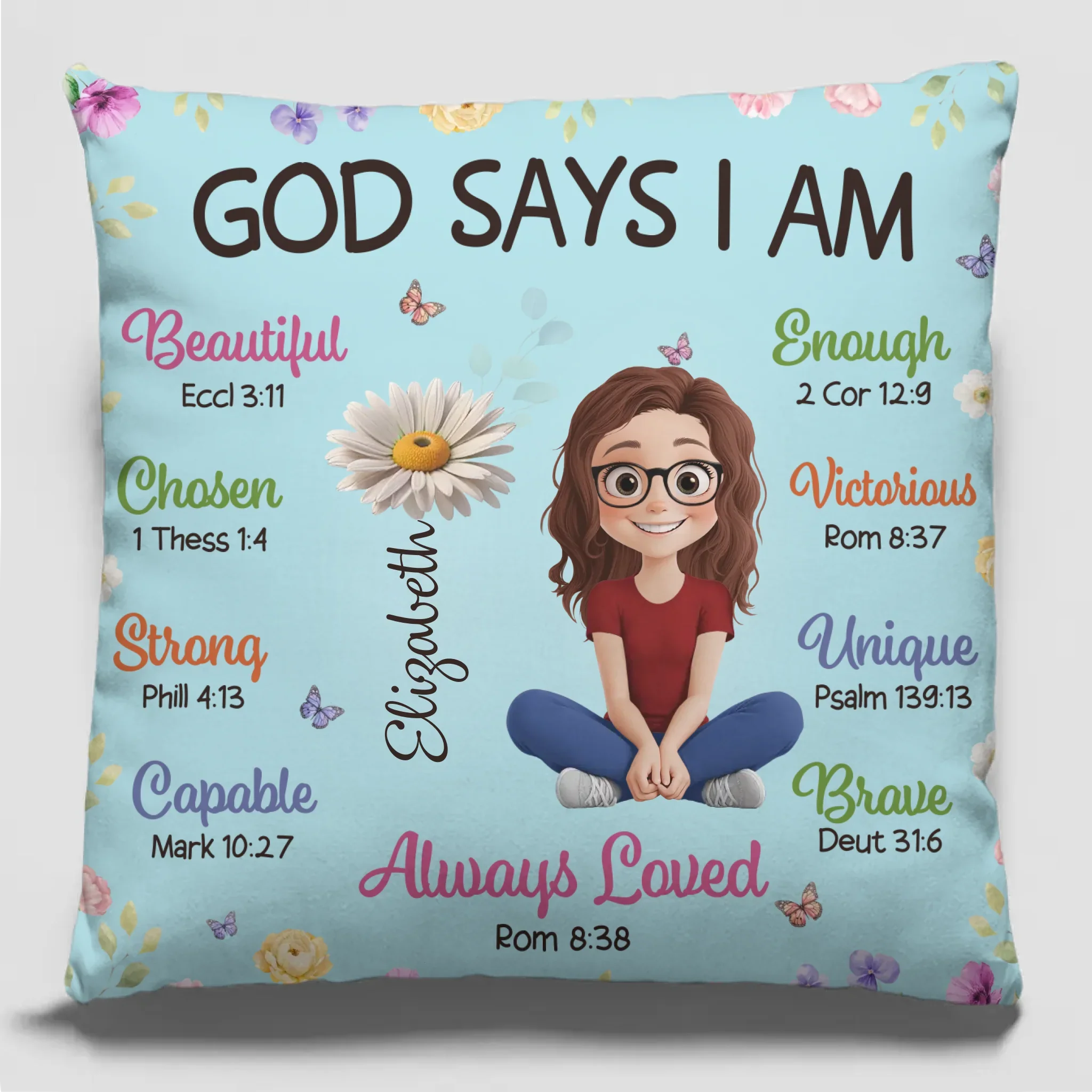 Custom Pillow - Personalized Birthday Gifts For Besties, Sisters, BFF, Family, Yourself - Finding Strength In My Own Light - Robaser
