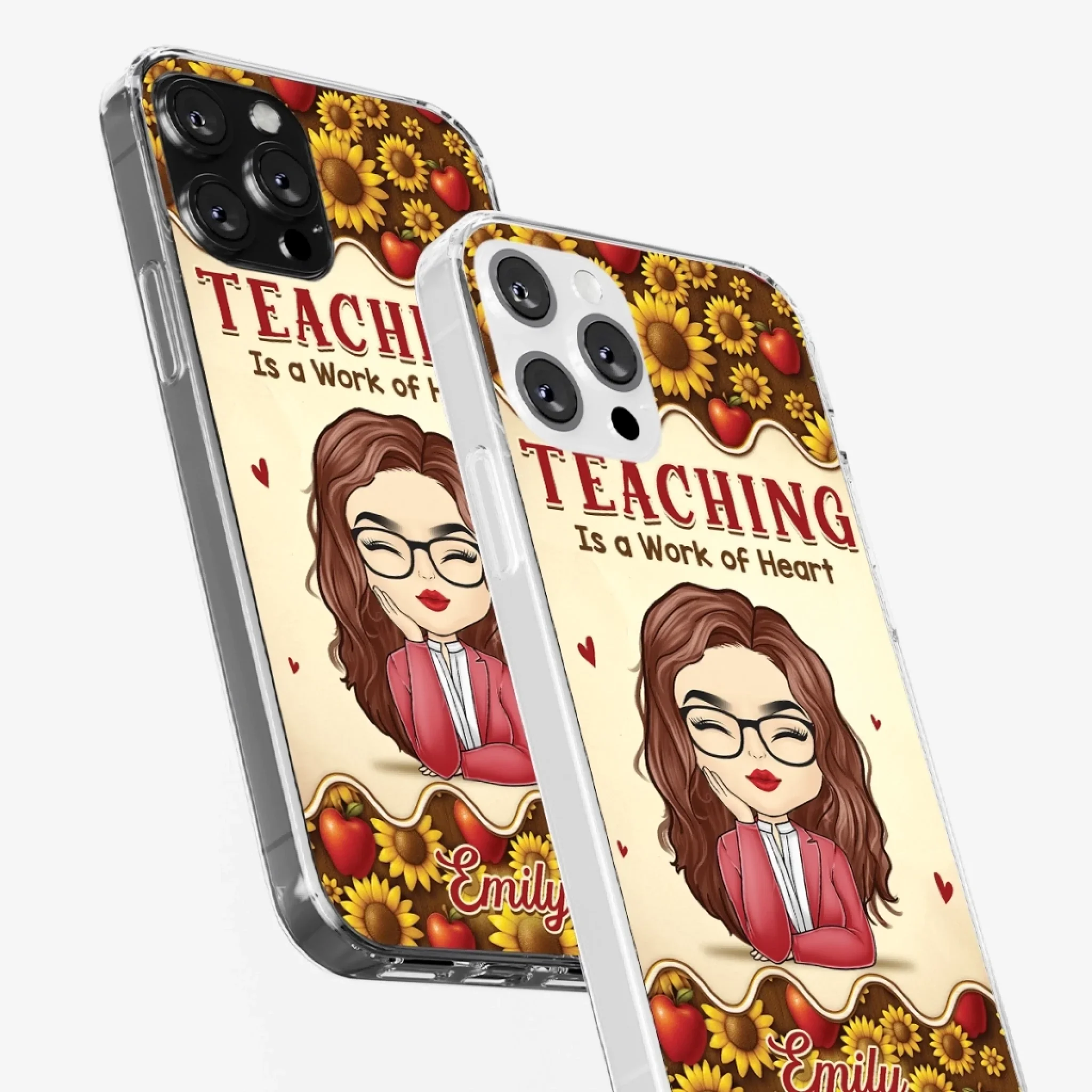 Custom Clear Phone Case - Personalized Birthday Gifts For Teachers - Teachers Make Magic Happen - Robaser