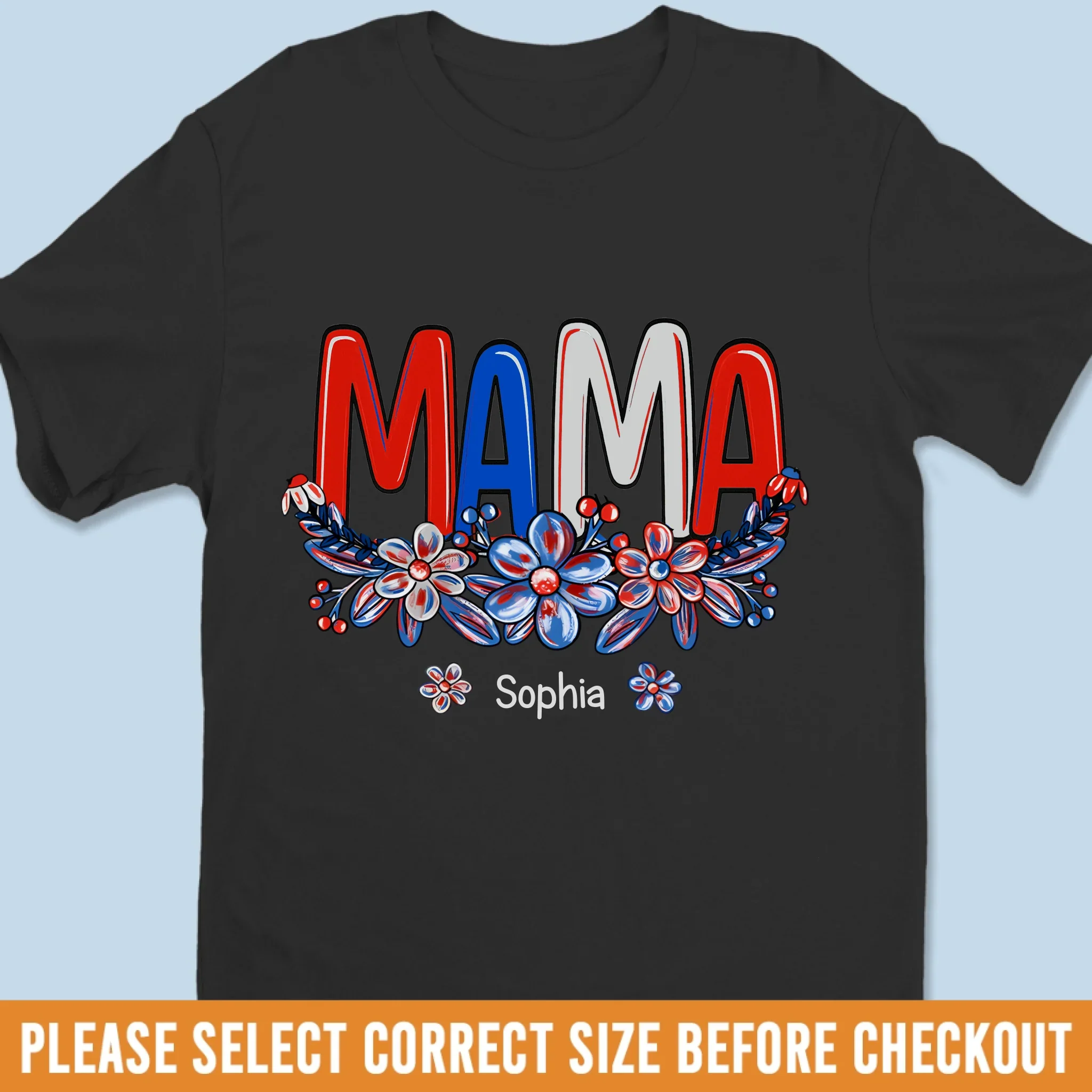 Proud Gigi Vibes - Family Personalized Custom Unisex T-shirt, Premium T-shirt, Hoodie - 4th Of July, Gift For Mom, Grandma - Robaser