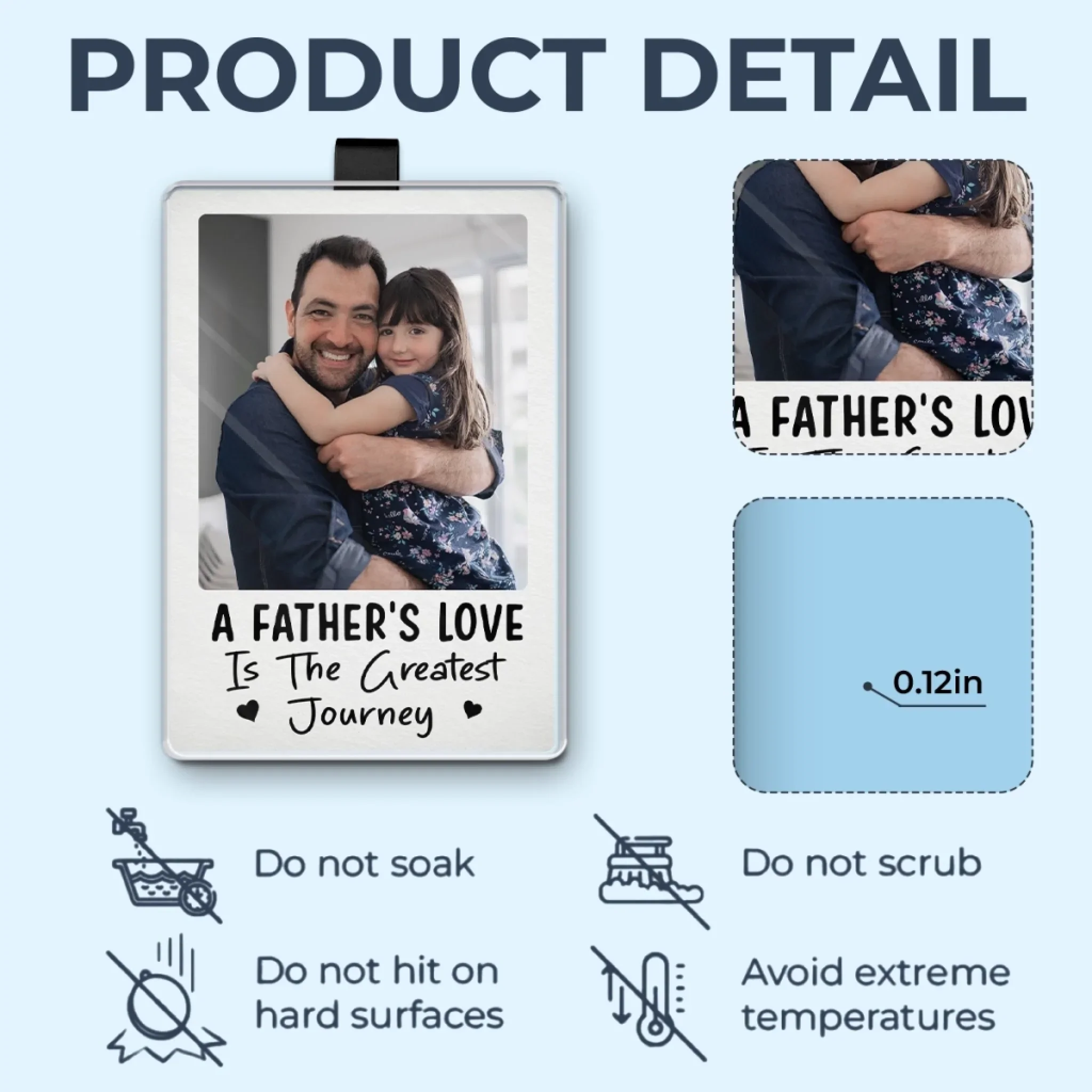 Custom Photo My Hero Drives This Car - Family Personalized Custom Acrylic Car Visor Clip - Father's Day, Gift For Dad, Grandpa - Robaser