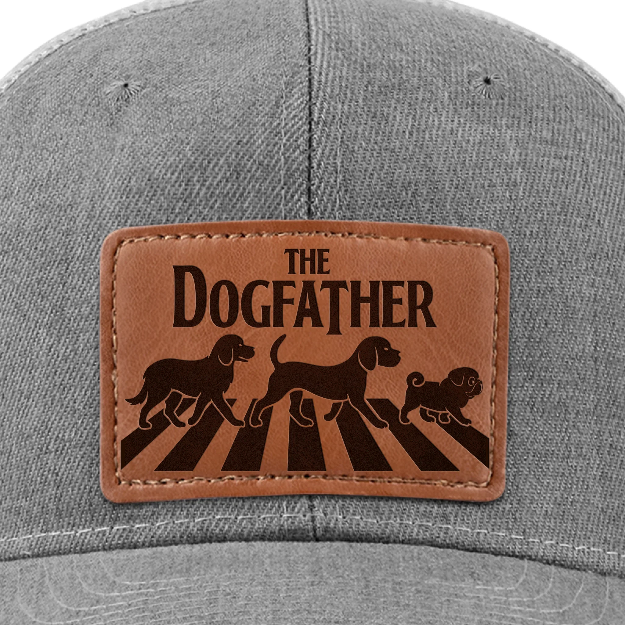Leather Patch Hat -  Birthday Gifts For Dog Lovers, Dog Dad And Mom - Every Pack Needs A Boss - Robaser