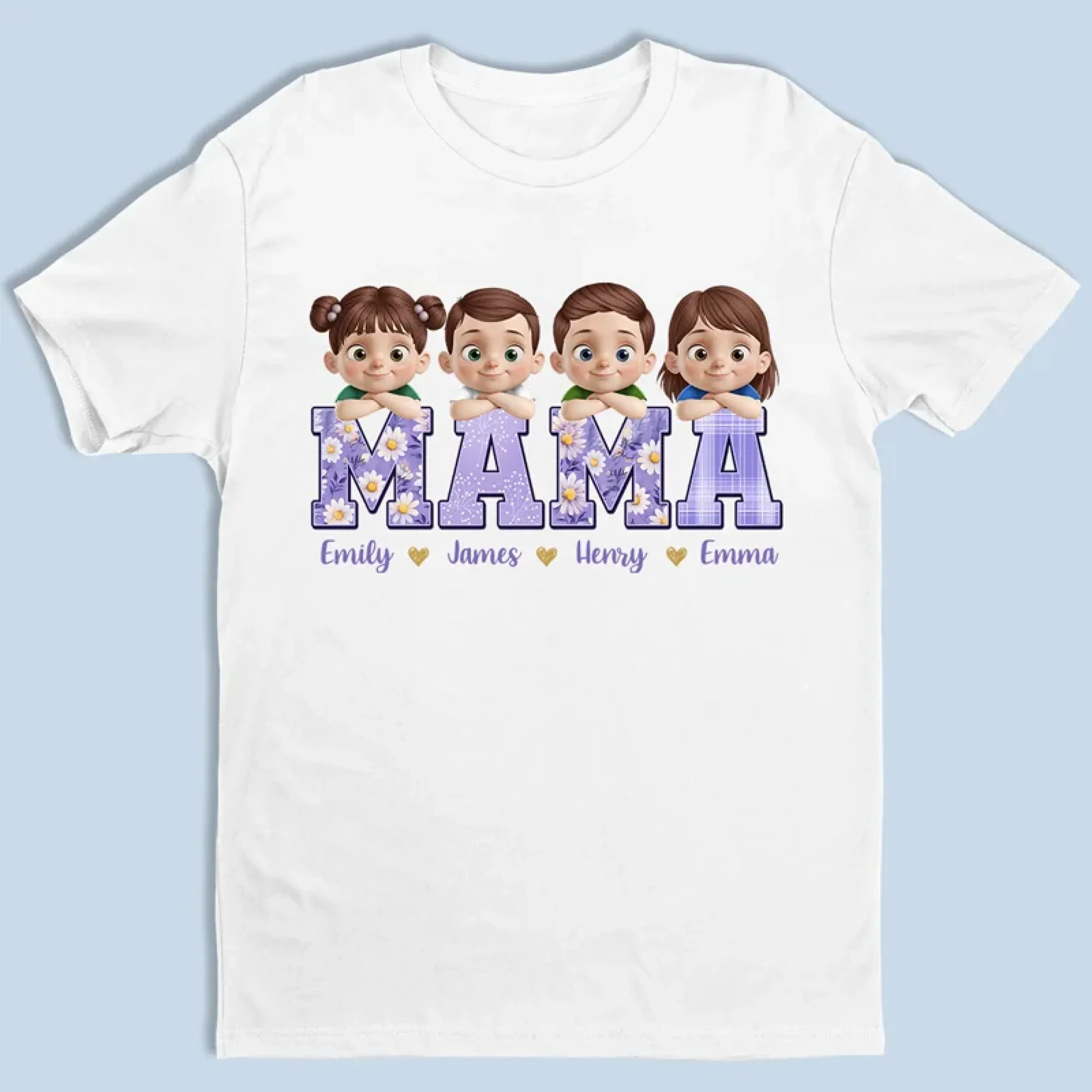 Love Grows Here - Family  Personalized Custom Unisex T-shirt, Premium T-shirt, Hoodie - Mother's Day, Gift For Mom, Grandma - Robaser