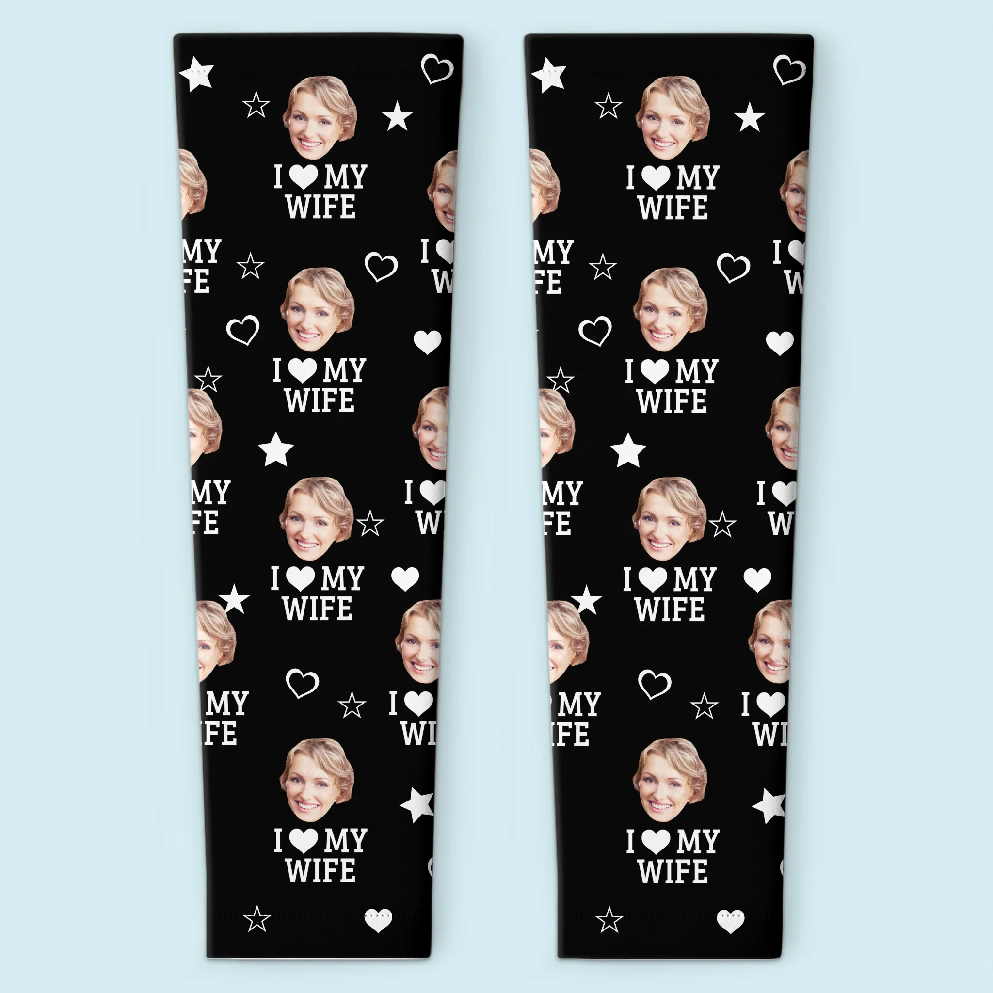 Custom Photo Property Of My Wife - Couple  Personalized Custom Tattoo Arm Sleeve - Summer Vacation Gift For Husband Wife, Anniversary - Robaser