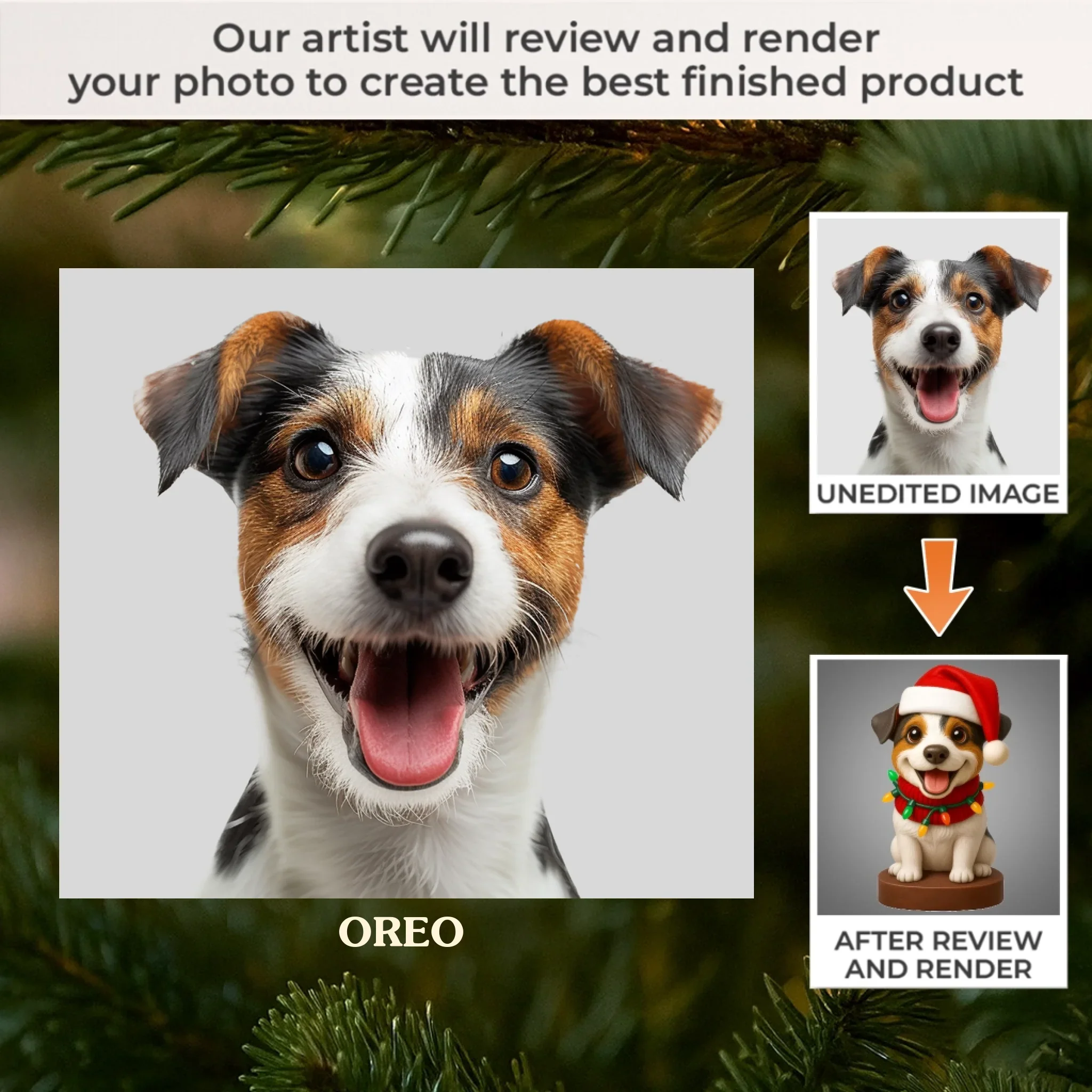 Custom Photo Acrylic Ornament - Personalized Christmas Birthday Gifts For Dog Cat Lovers, Dog Dad And Mom, Cat Owners - Bark The Halls - Robaser