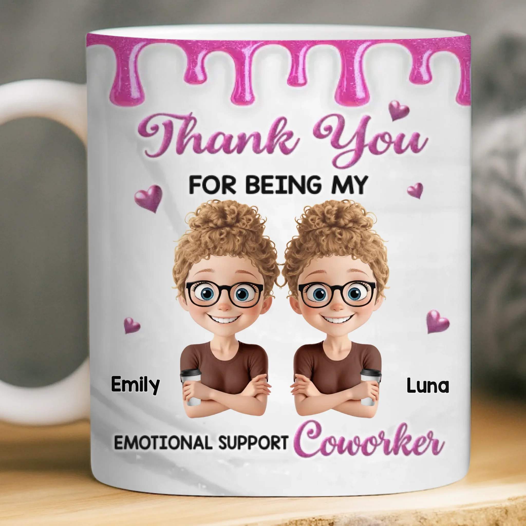 Custom Mug - Personalized Funny Gifts For Coworker, Work Bestie - Fueled By Meetings - Robaser