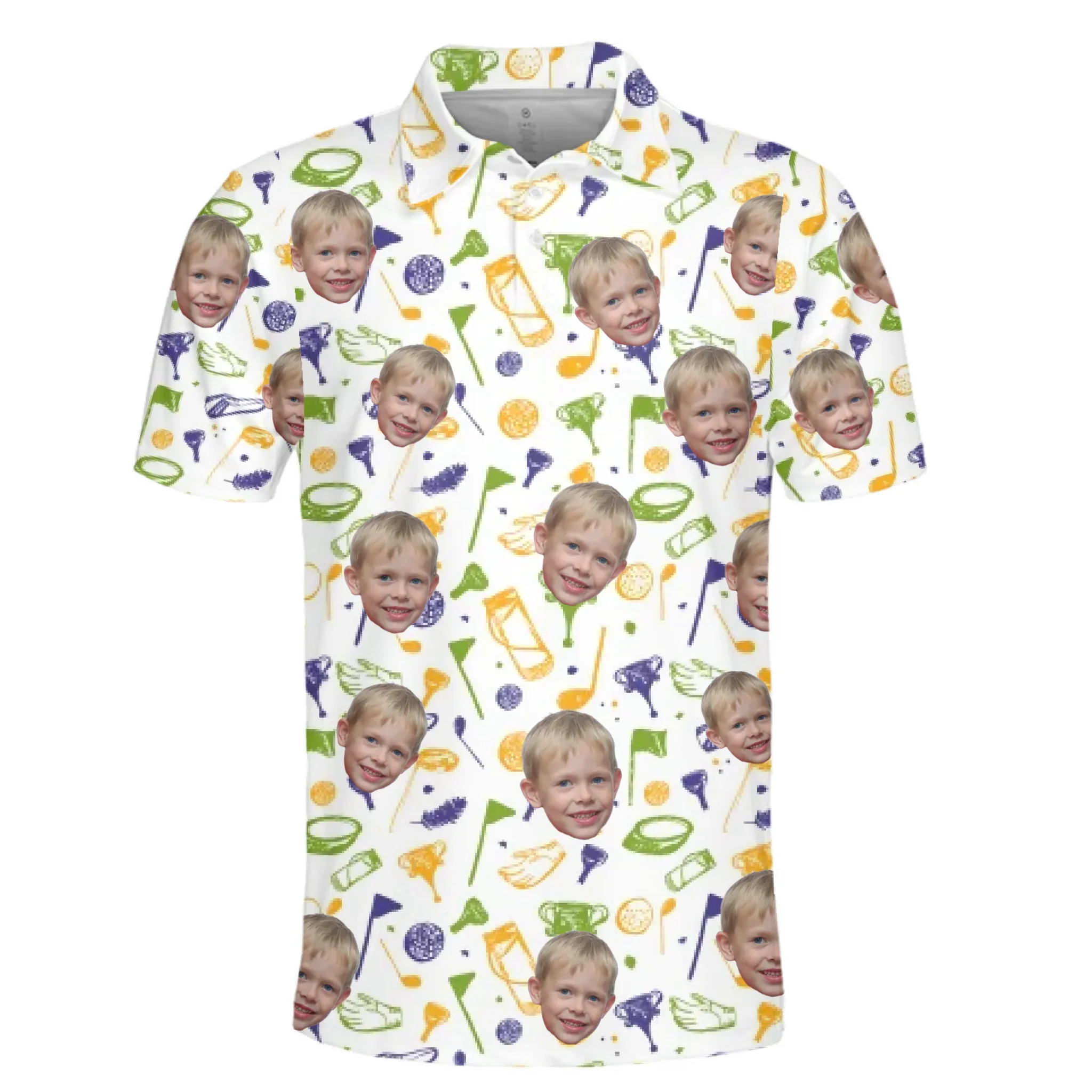 Custom Photo Par-fect Dad - Family Personalized Custom All Over Print Polo Shirt - Father's Day, Gift For Dad, Sport Lovers, Sport Players - Robaser