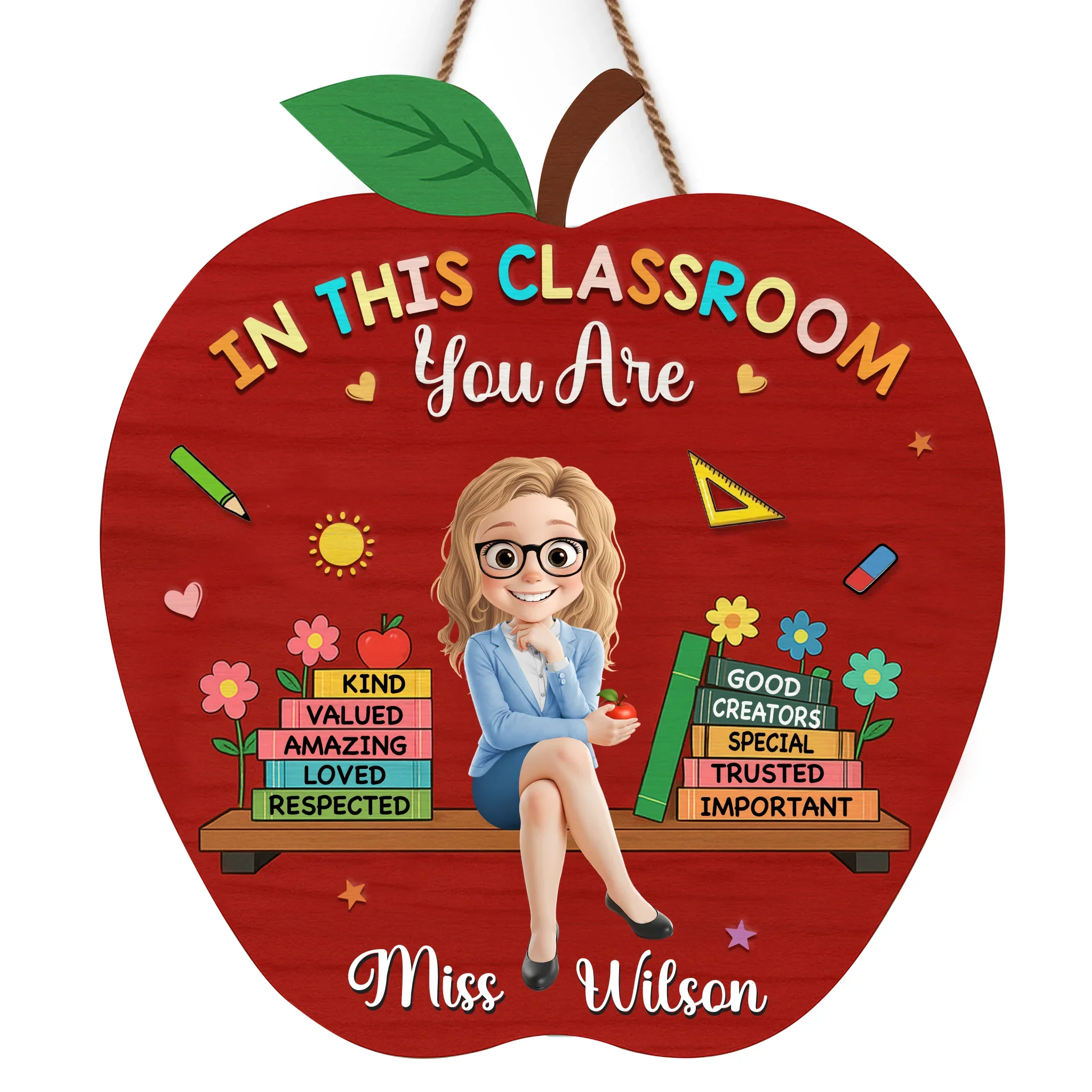 Custom Wood Sign - Personalized Back To School Gifts For Teachers - Kindness Is Always Cool - Robaser