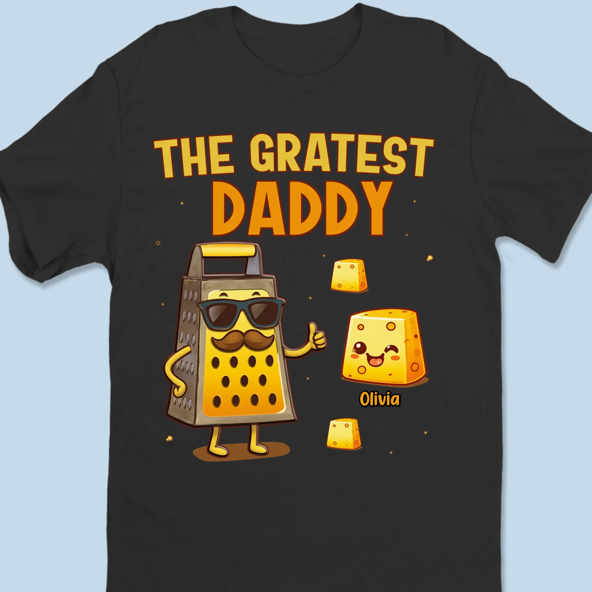 The Gratest Daddy - Family Personalized Custom Unisex T-shirt, Premium T-shirt, Hoodie - Father's Day, Gift For Dad, Grandpa - Robaser