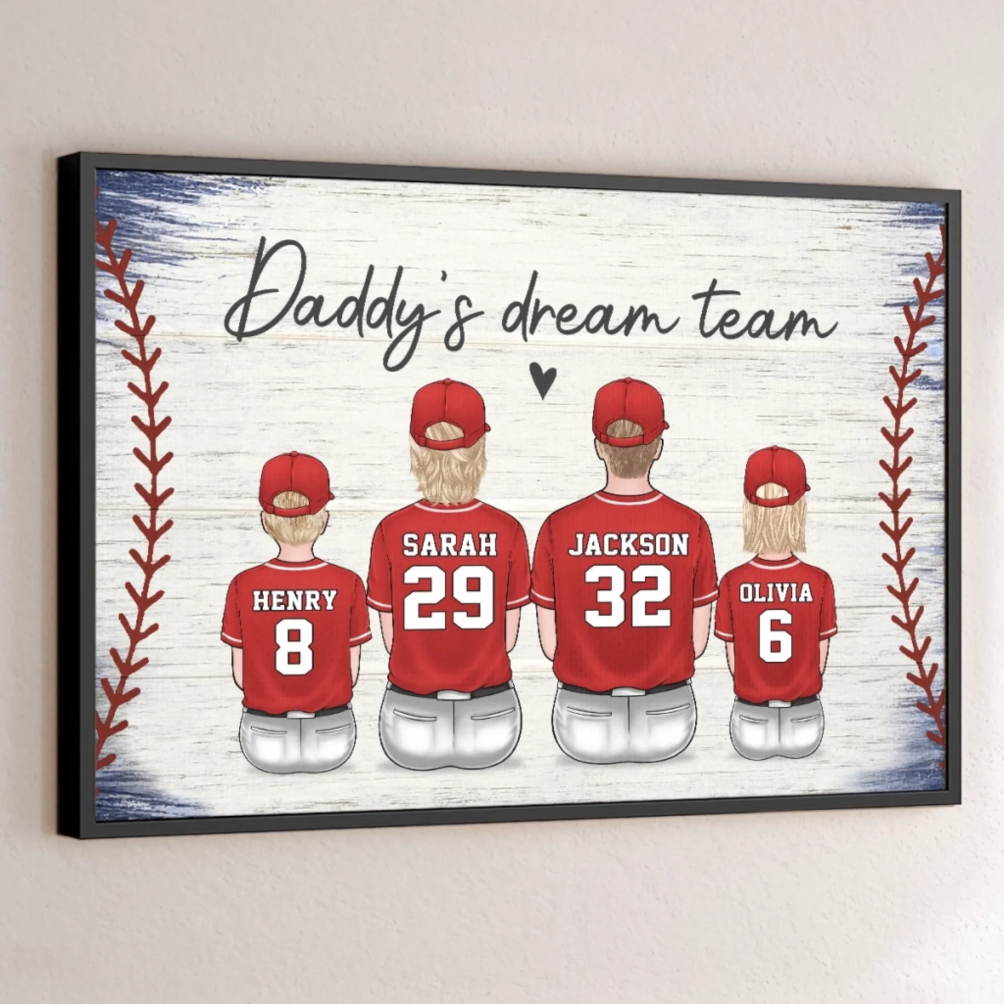 Family, The Ultimate Winning Team - Family Personalized Custom Horizontal Poster - Father's Day, Gift For Dad, Sport Lovers, Sport Players - Robaser