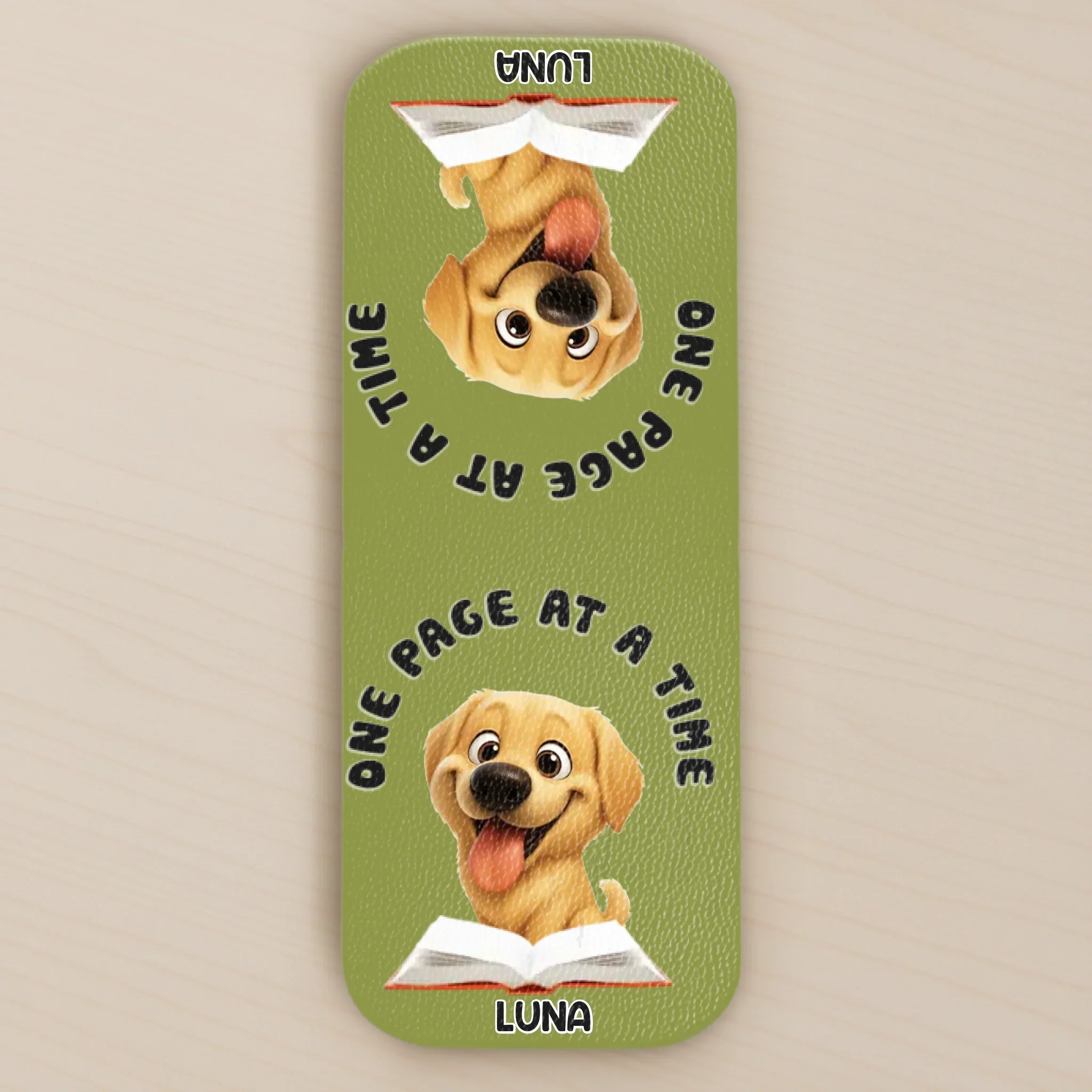 Custom Leather Magnetic Bookmark - Personalized  Bookish Gifts For Book Lovers, Bookworms, Dog Dad And Mom, Cat Owners - Paws Beside Pages - Robaser