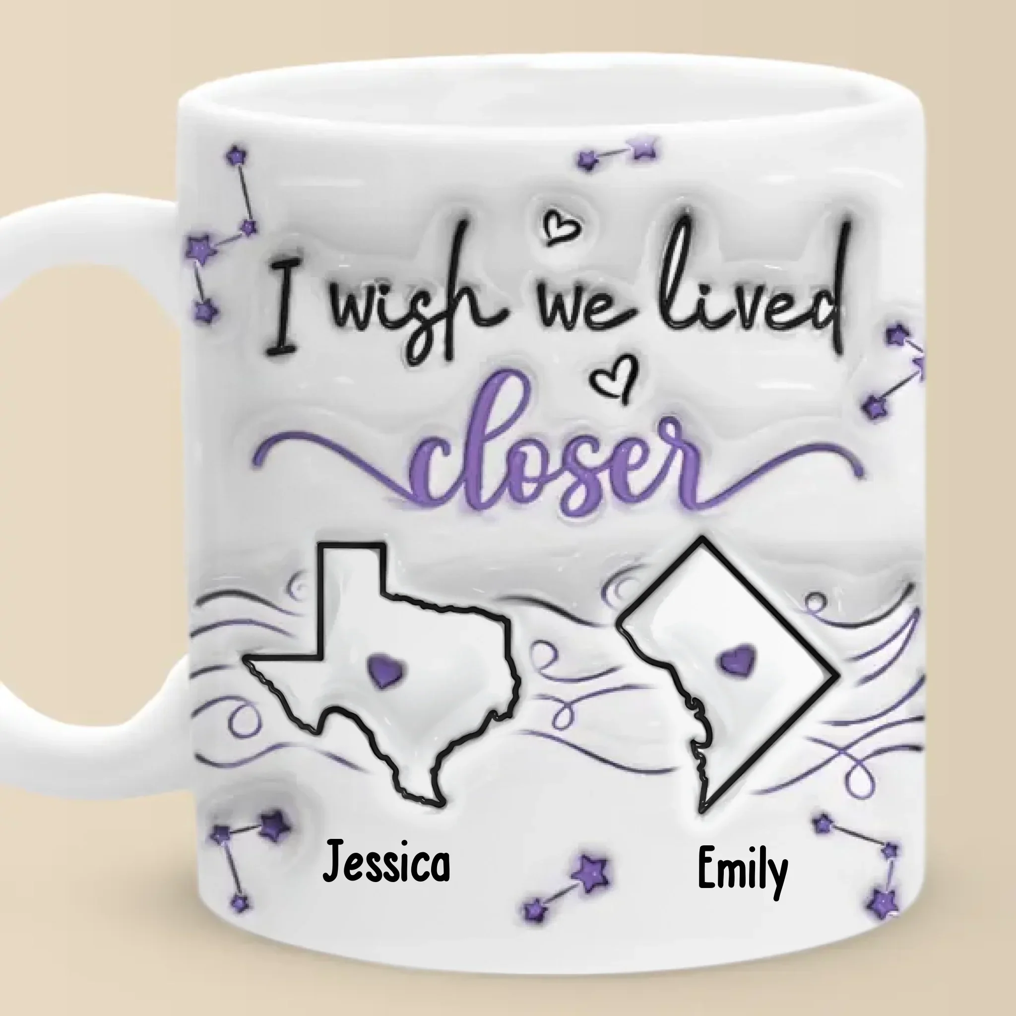 A True Friend Is One Soul In Two Bodies - Bestie Personalized Custom 3D Inflated Effect Printed Mug - New Arrival, Christmas Gift For Best Friends, BFF, Sisters AMZ - Robaser