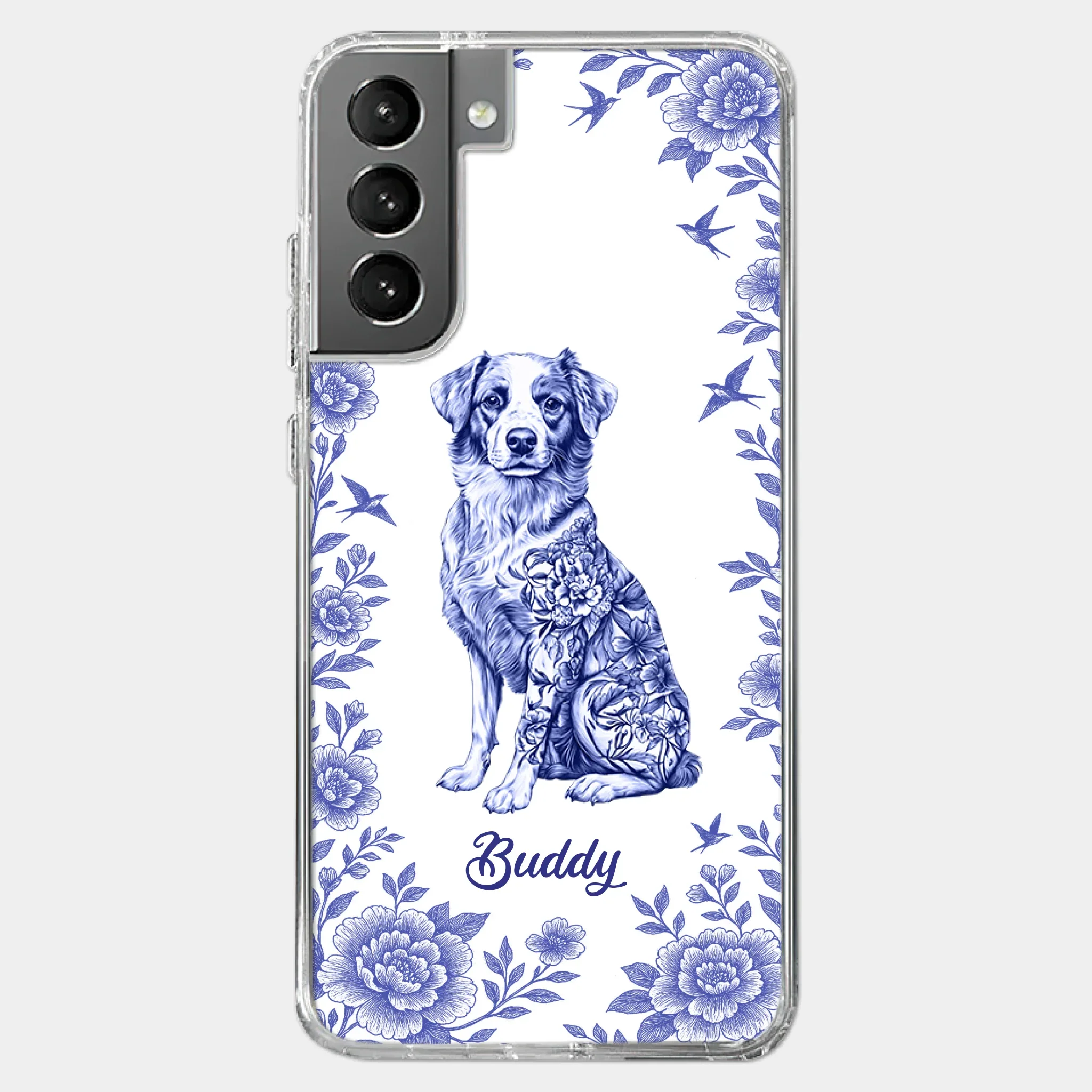 Elegance In Bloom, Love In Fur - Dog Personalized Custom Clear Phone Case - Gift For Pet Owners, Pet Lovers - Robaser