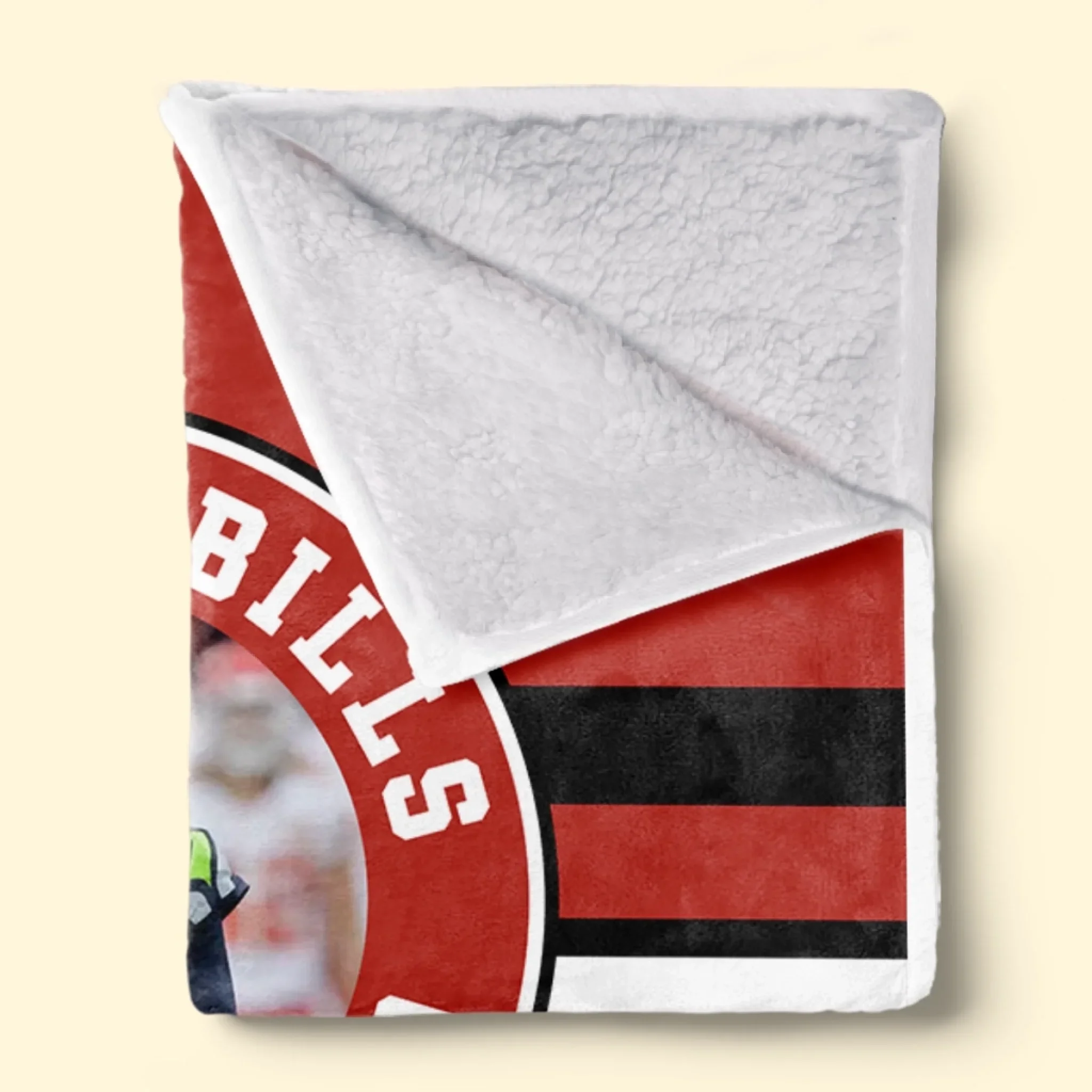 Custom Photo Football Blanket - Personalized Gift For Birthday, Football Football Lovers, NFL Fans, Sport Lovers, Senior Graduation Gift - University Logo And Team - Robaser