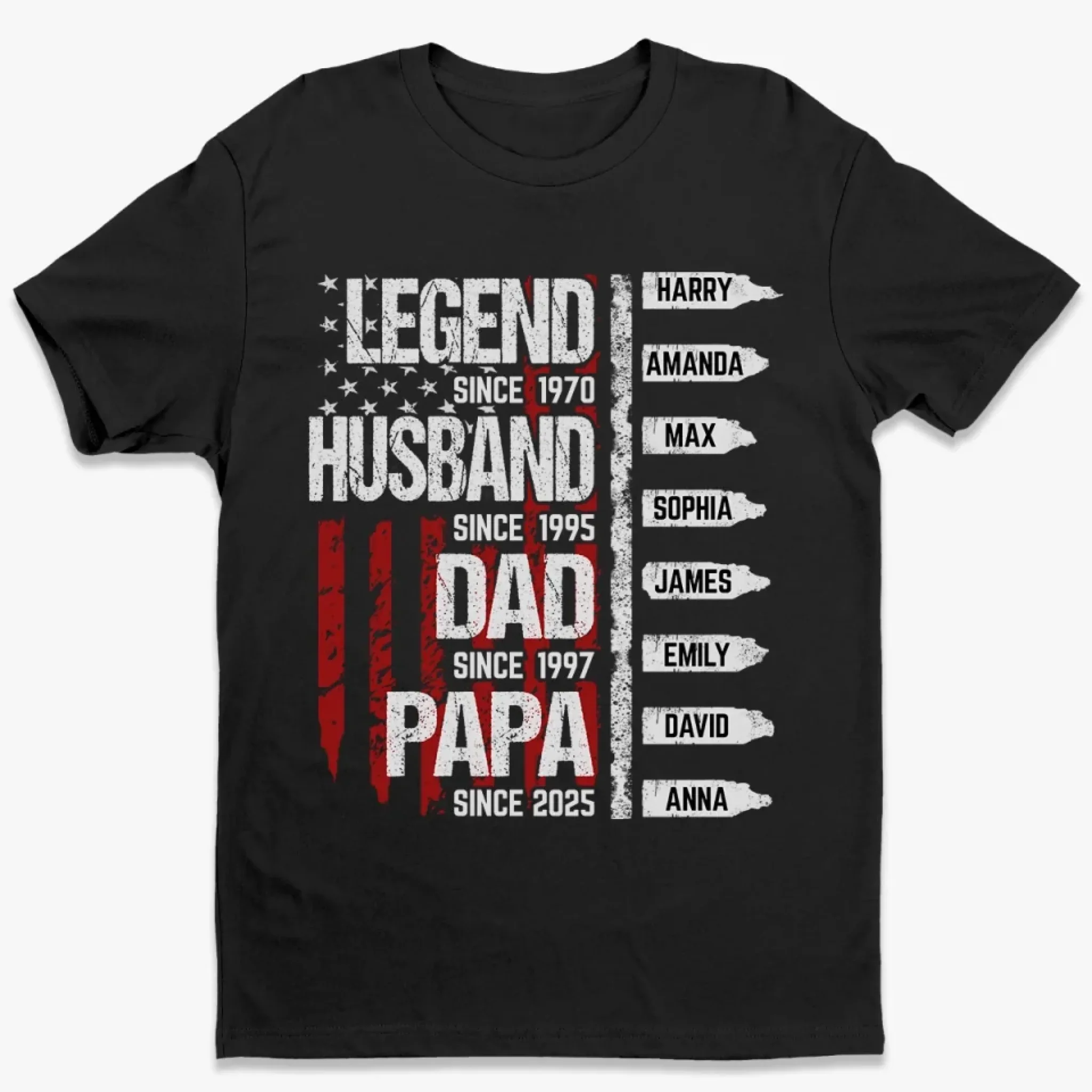Raising Legends, One Grandkid At A Time - Family Personalized Custom Unisex T-shirt, Premium T-shirt, Hoodie - Father's Day, Gift For Dad, Grandpa - Robaser