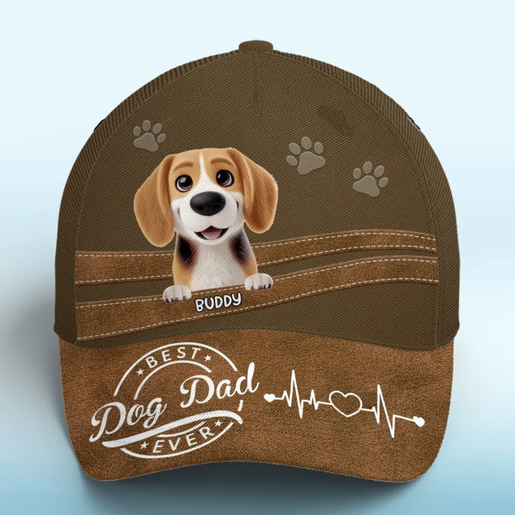 Fur Real, The Best Dad - Dog Personalized Custom Hat, All Over Print Classic Cap - Father's Day, Gift For Pet Owners, Pet Lovers - Robaser