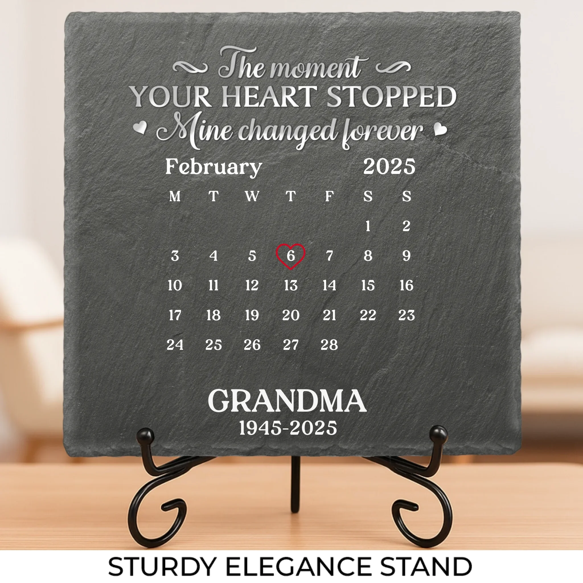 Custom Square Shaped Memorial Stone - Personalized Memorial Sympathy Gifts For Loss Of Mom, Dad - Never Gone Always Here - Robaser