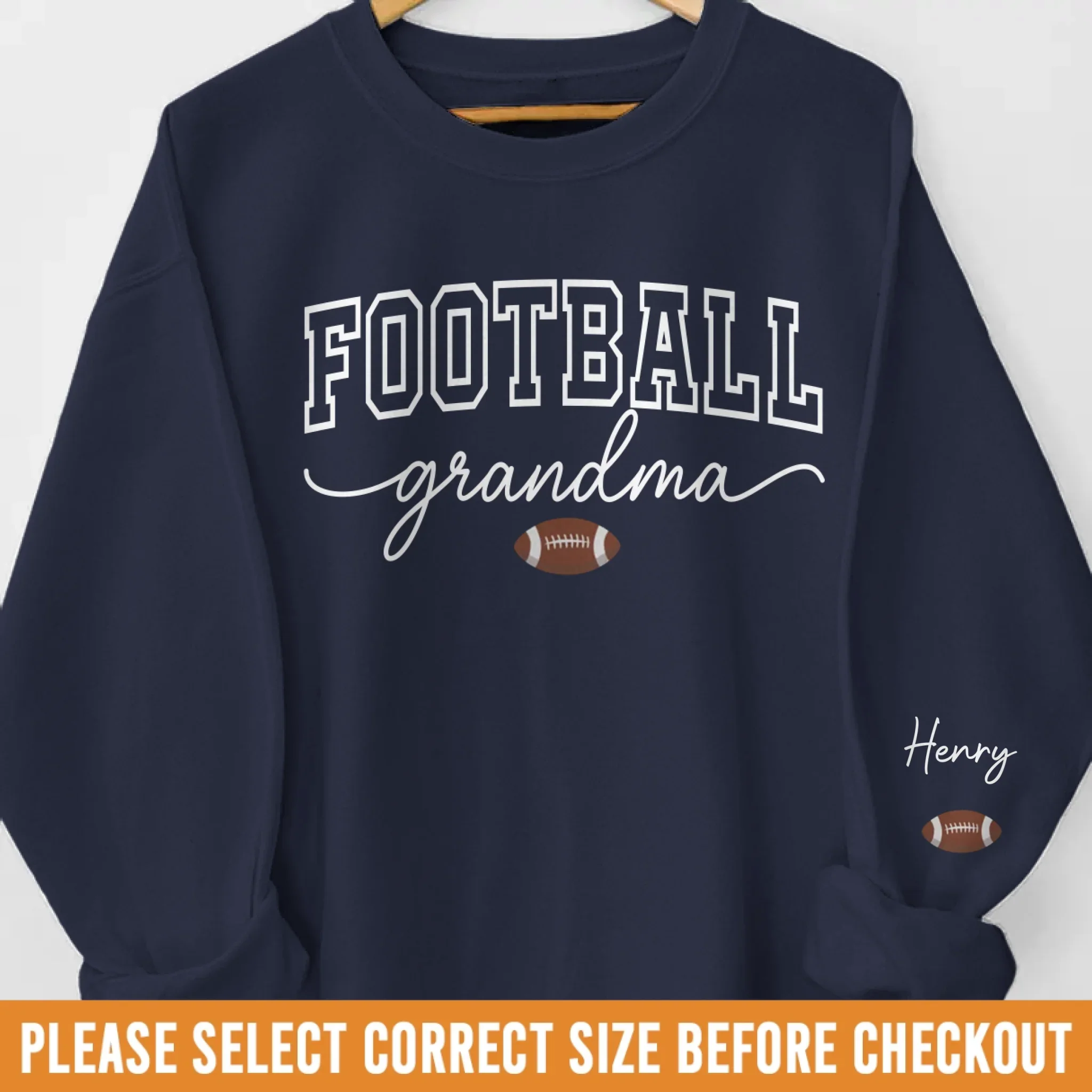 Custom Unisex Sweatshirt, Hoodie With Design On Sleeve - Personalized Birthday Sport Gifts For Mom, Grandma, Sports Fans, Sports Lovers - Generations United In Every Game - Robaser