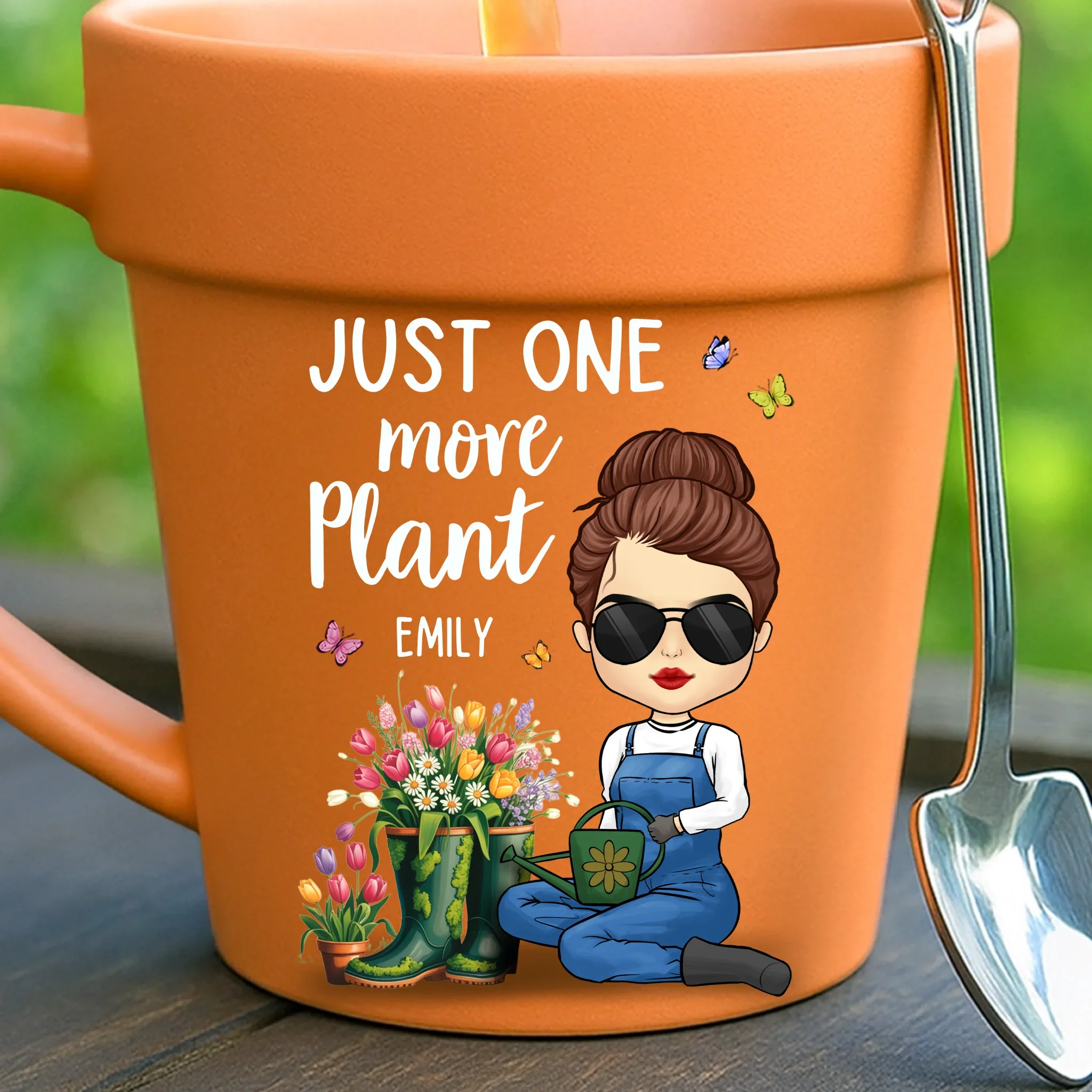 Custom Plant Pot Ceramic Mug - Personalized Garden Gifts For Gardeners - Garden Hair, Don  t Care - Flower Pot Mug - Robaser