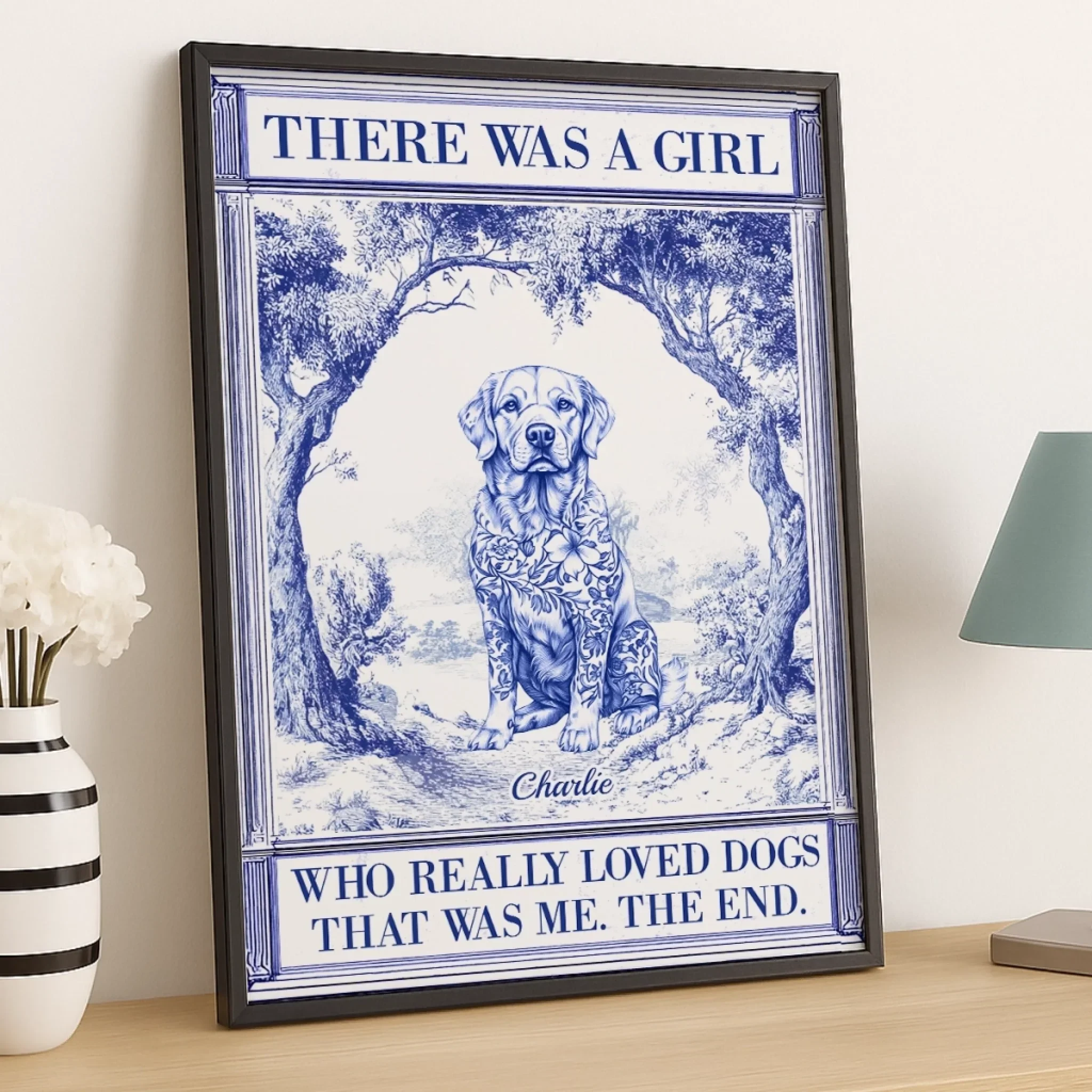Custom Vertical Poster - Personalized Birthday Gifts For Dog Lovers, Dog Dad And Mom - Crazy Dog Lady - Robaser