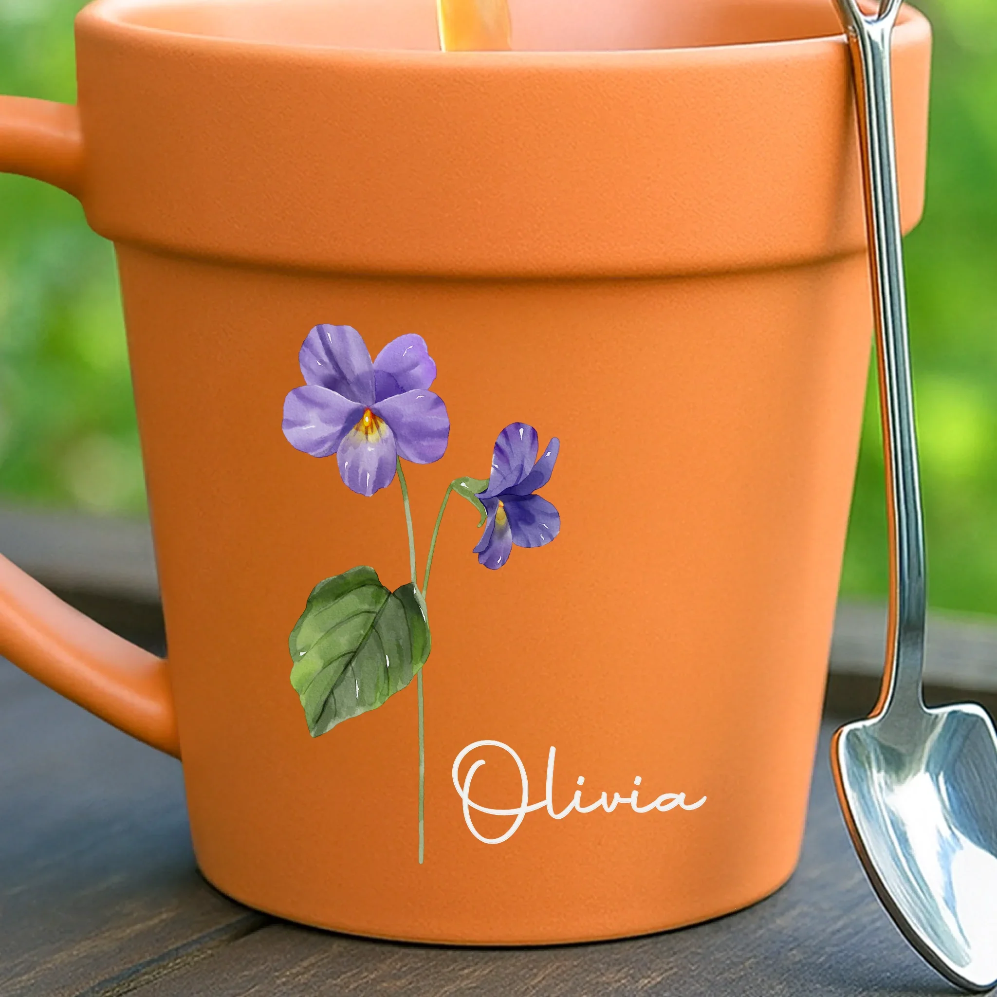 Custom Plant Pot Ceramic Mug - Personalized Garden Gifts For Gardeners, Best Friends, Family - Grow With Love - Flower Pot Mug - Robaser