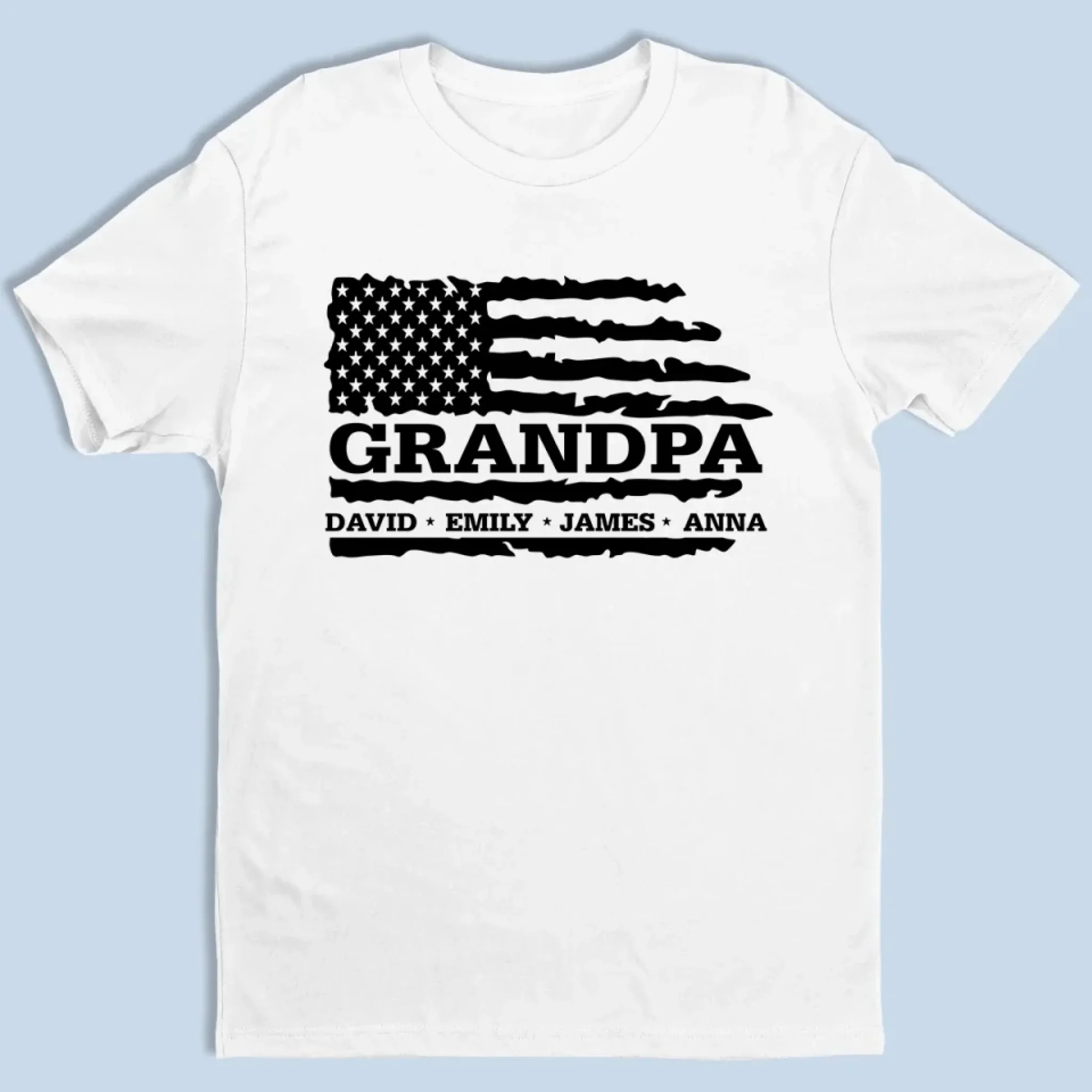 Proud To Be Grandpa - Family Personalized Custom Unisex T-shirt, Premium T-shirt, Hoodie - Father's Day, Gift For Dad, Grandpa - Robaser