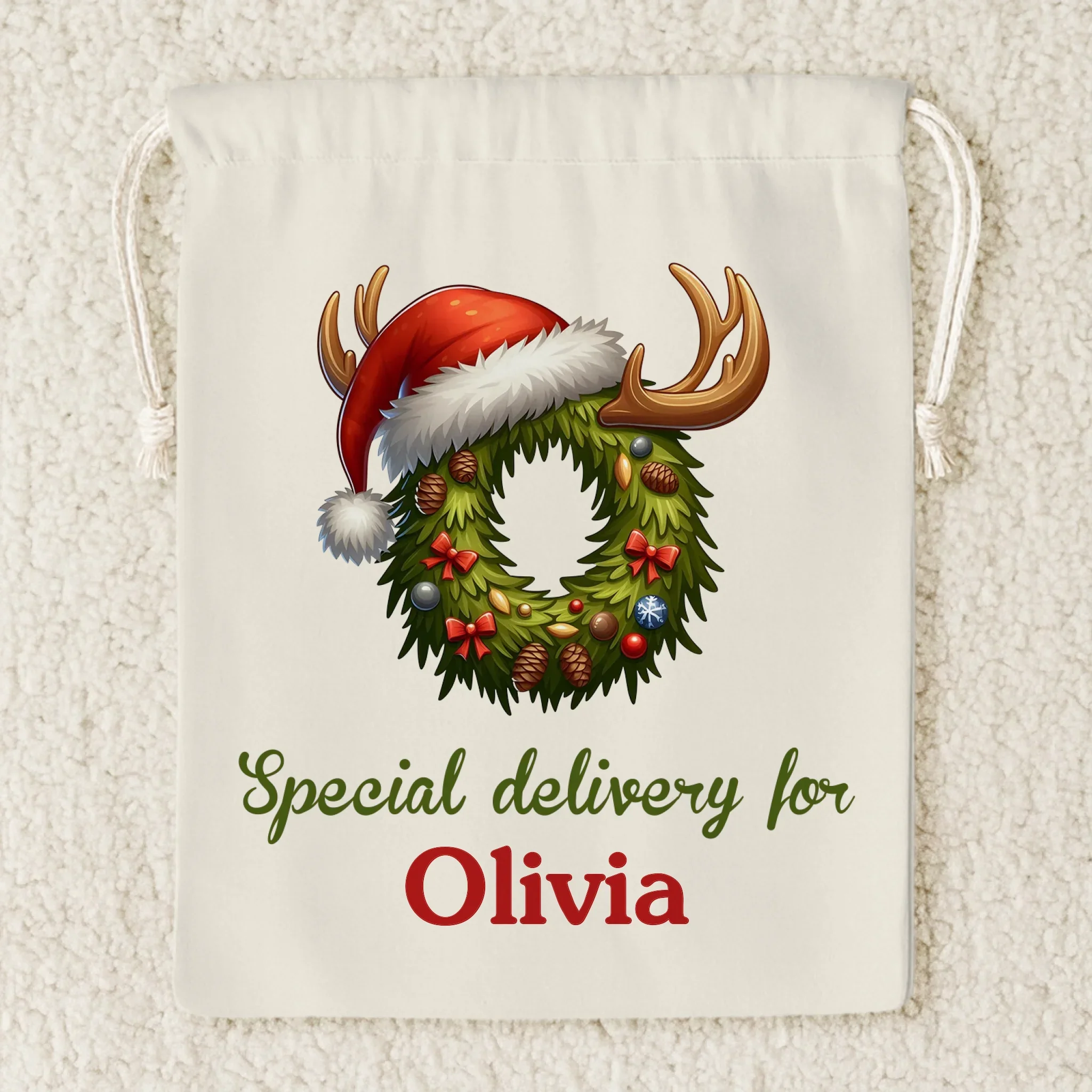 Custom Favor Bag - Personalized Christmas Birthday Gifts For Kids - Giggles Around The Christmas Tree - Robaser