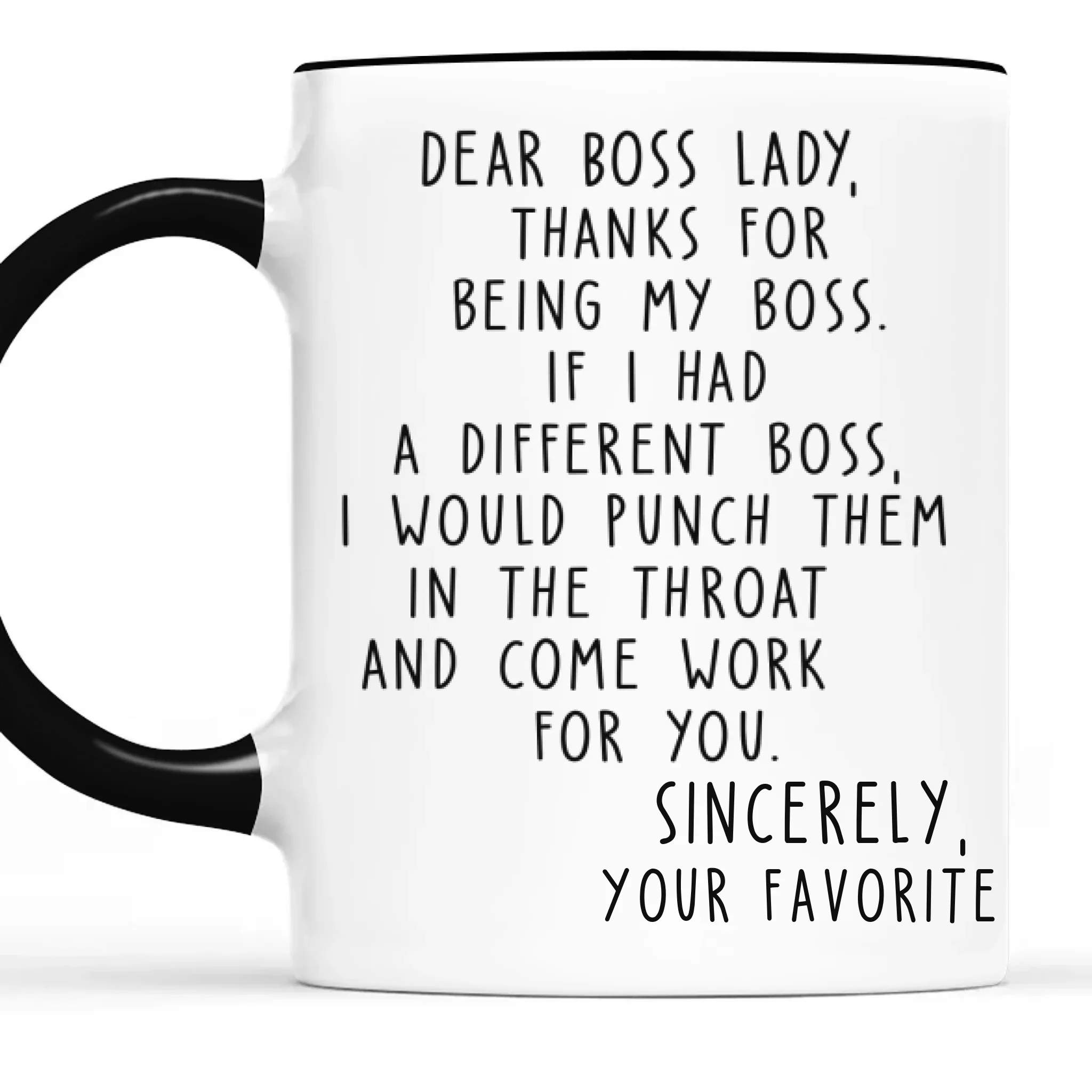 Custom Boss Lady Accent Mug - Personalized Funny Gifts For Coworker, Work Bestie - Another Fine Day Ruined By Work - Robaser