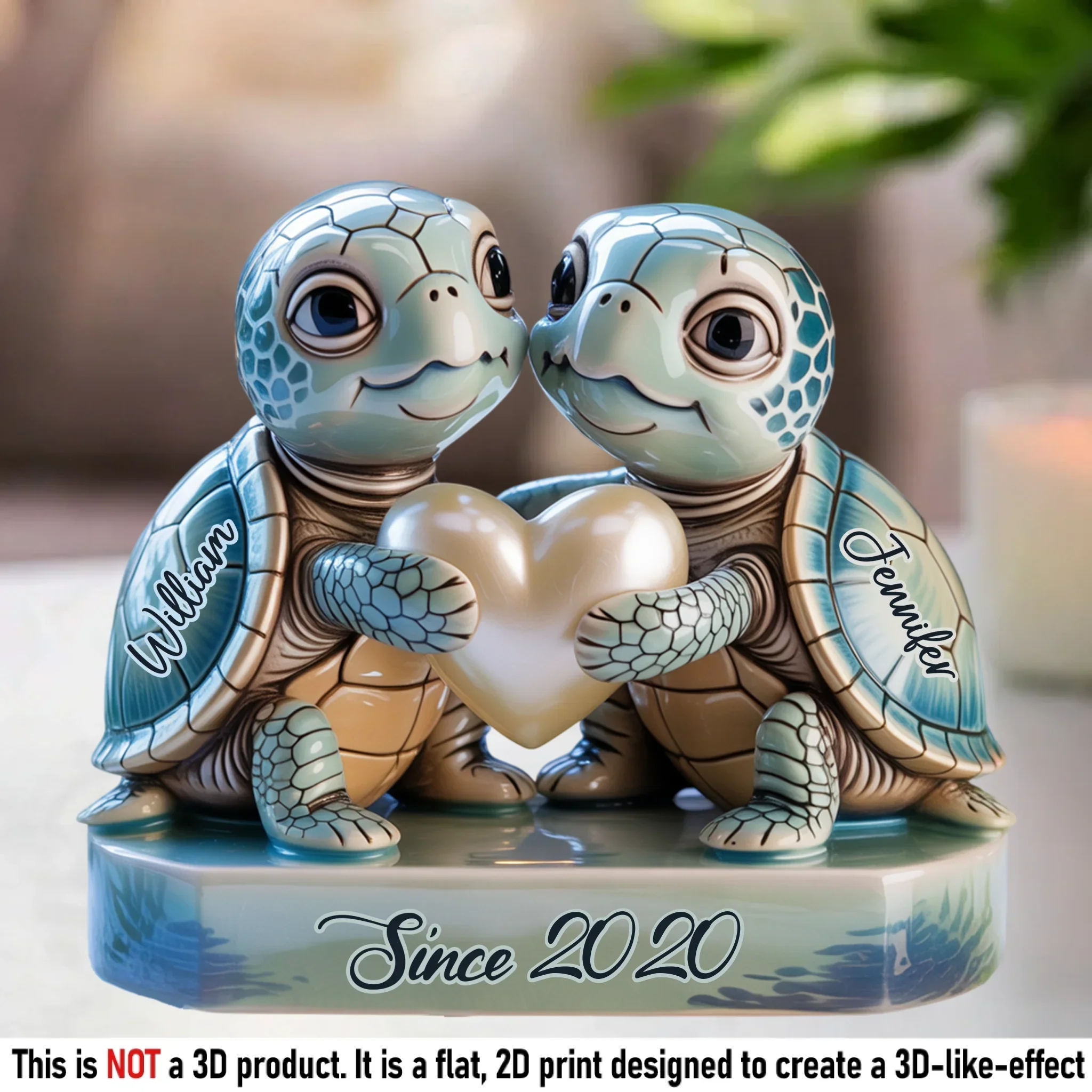 Slow And Steady, Always Together - Couple Personalized Custom Acrylic Plaque Custom Shape - Gift For Husband Wife, Anniversary - Robaser