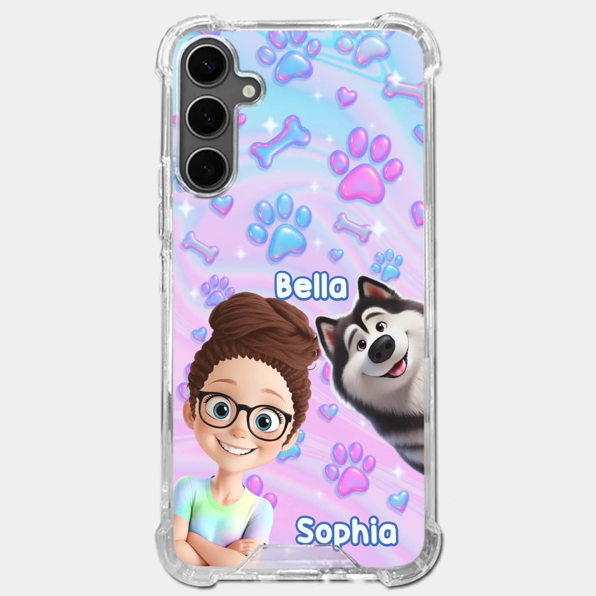 Custom Clear Phone Case - Personalized Birthday Gifts For Dog Lovers, Dog Dad And Mom - Pawfectly Yours - Robaser