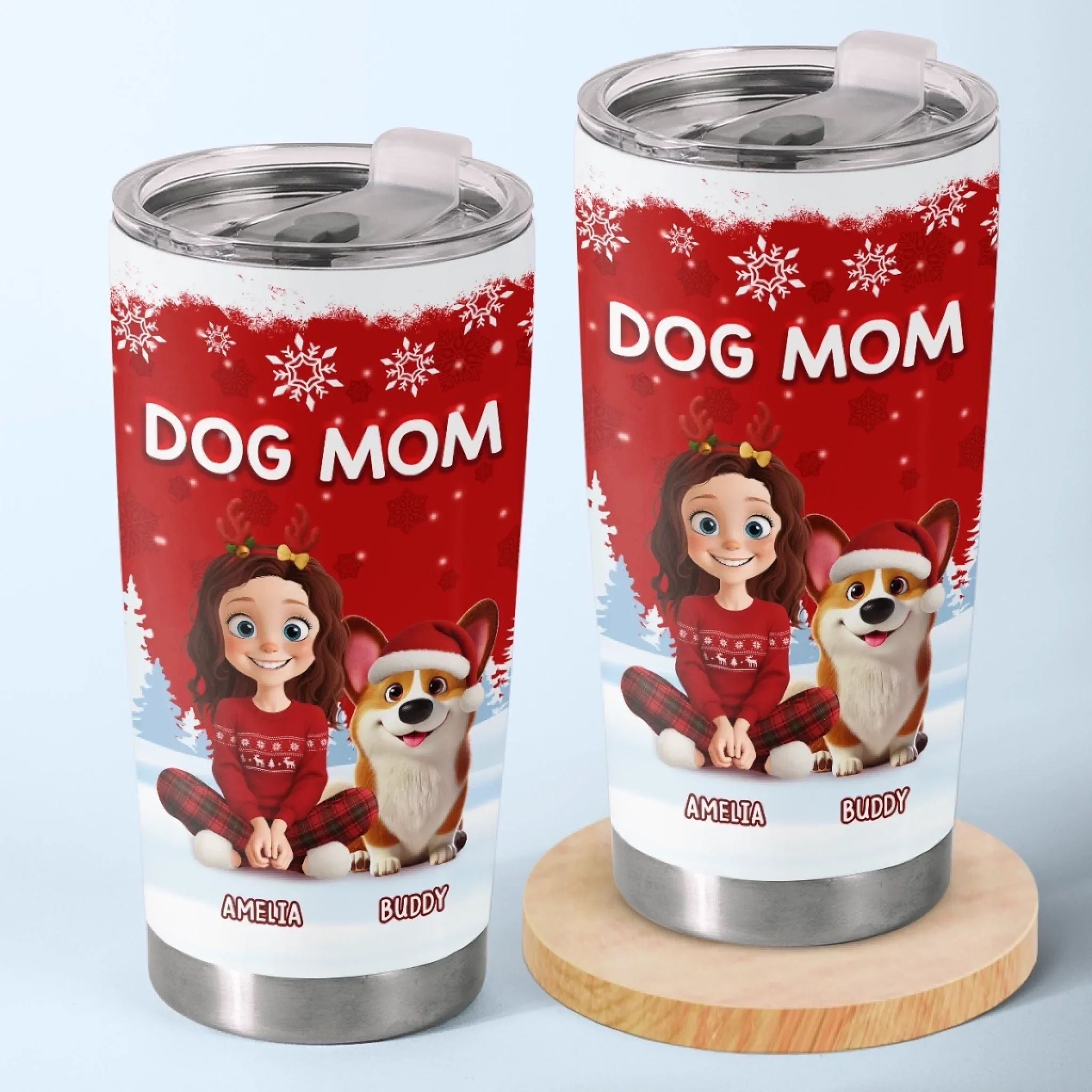 Custom Tumbler - Personalized Christmas Birthday Gifts For Dog Lovers, Dog Dad And Mom - Too Cool For Fetch - Robaser