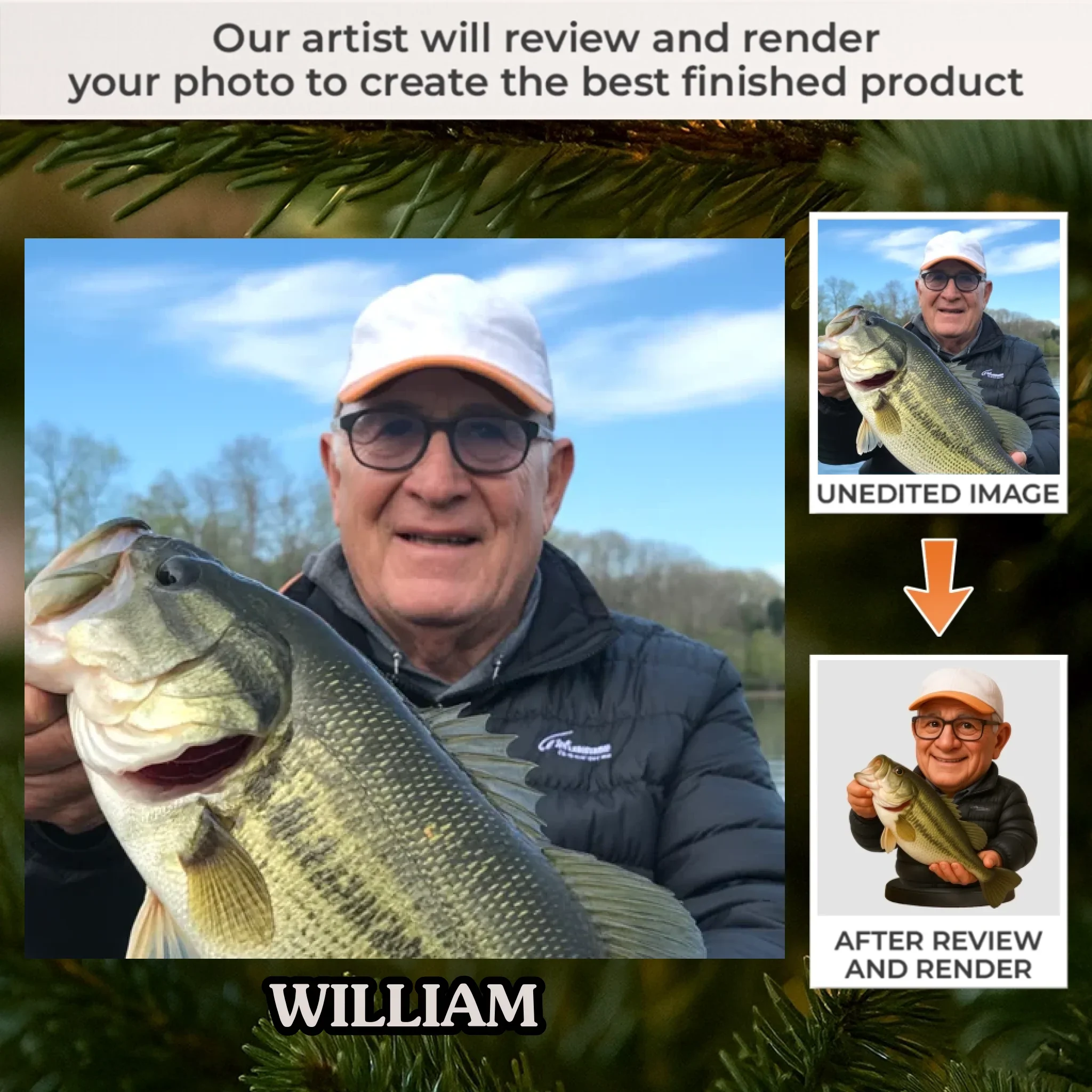 Custom Photo Shaped Acrylic Keychain - Personalized Birthday Fishing Gifts For Fisherman - Hooked On Good Days - Robaser